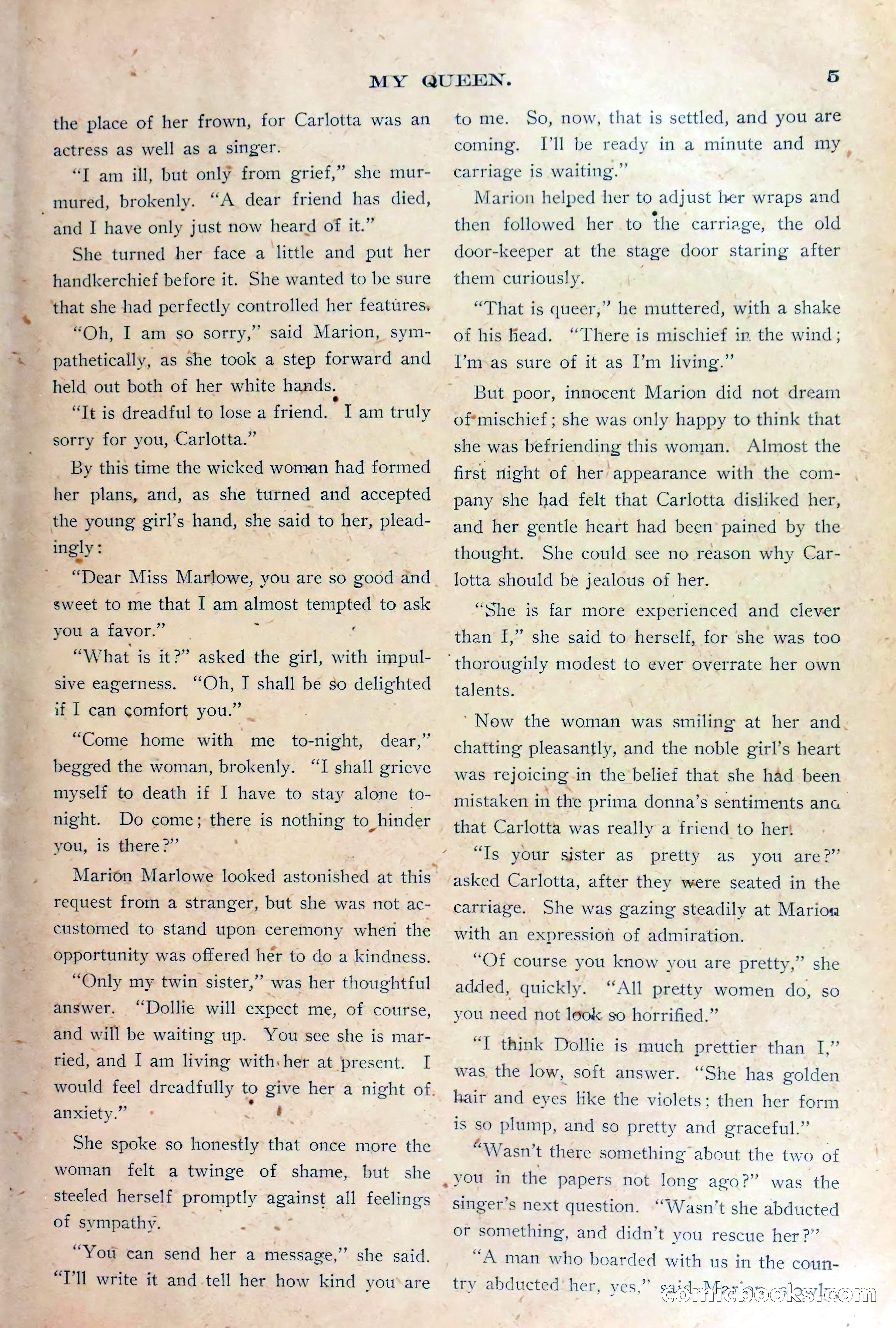 Marion Marlowe Entrapped, or, The Victim of Professional Jealousy — page 7 of 38