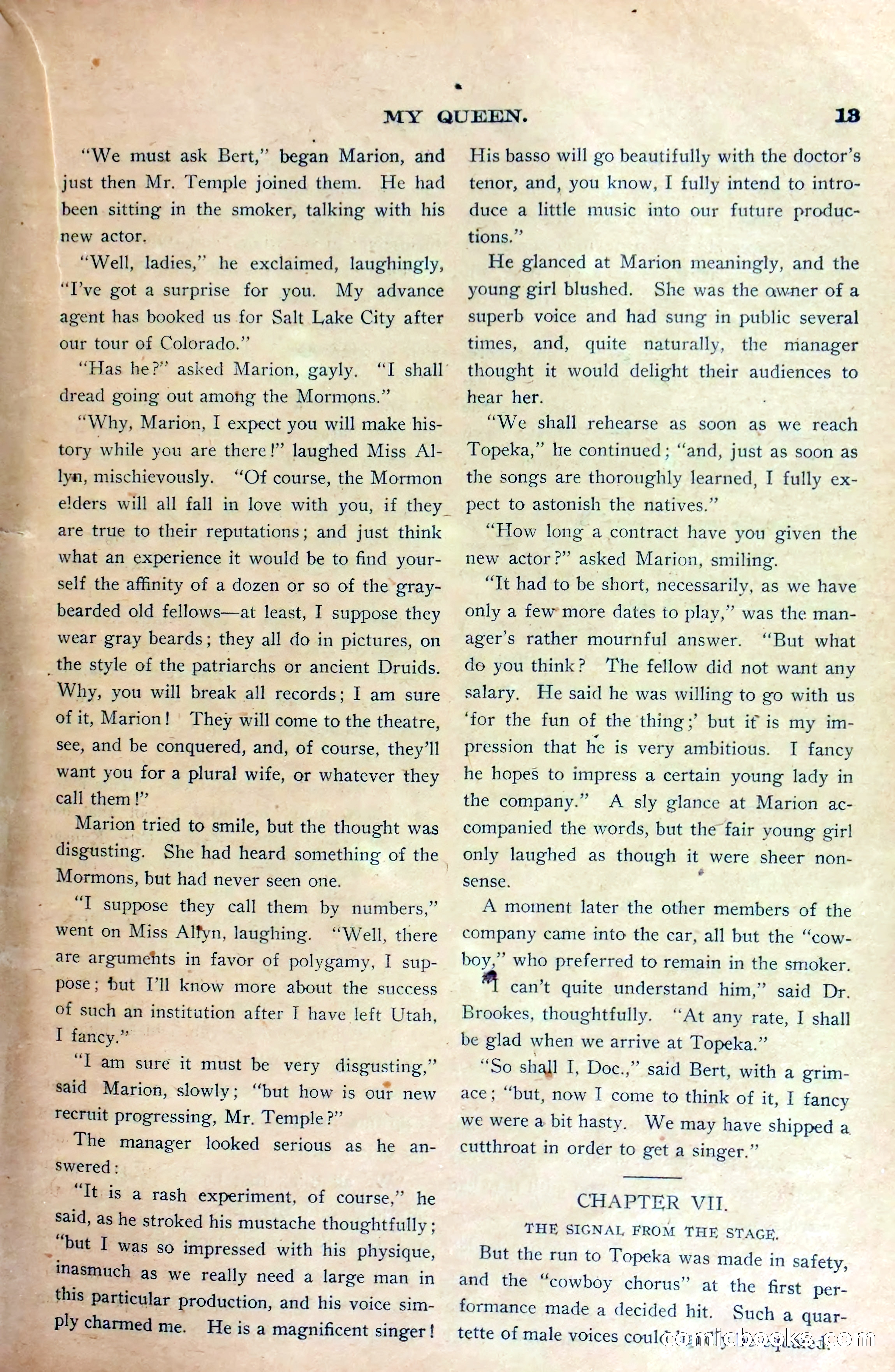 Marion Marlowe on the Prairie, or, A Thrilling Ride Across Kansas — page 15 of 38