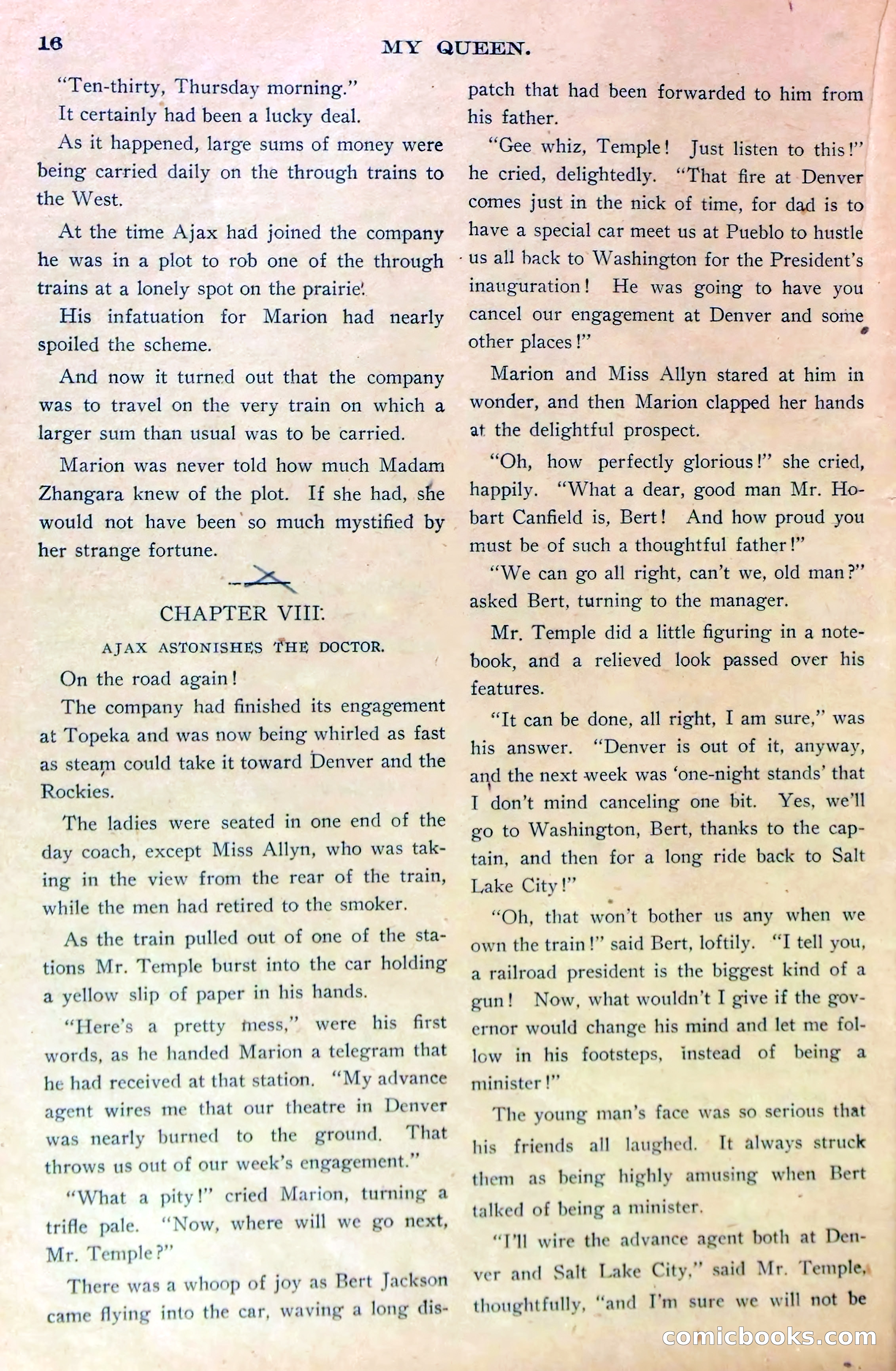 Marion Marlowe on the Prairie, or, A Thrilling Ride Across Kansas — page 18 of 38