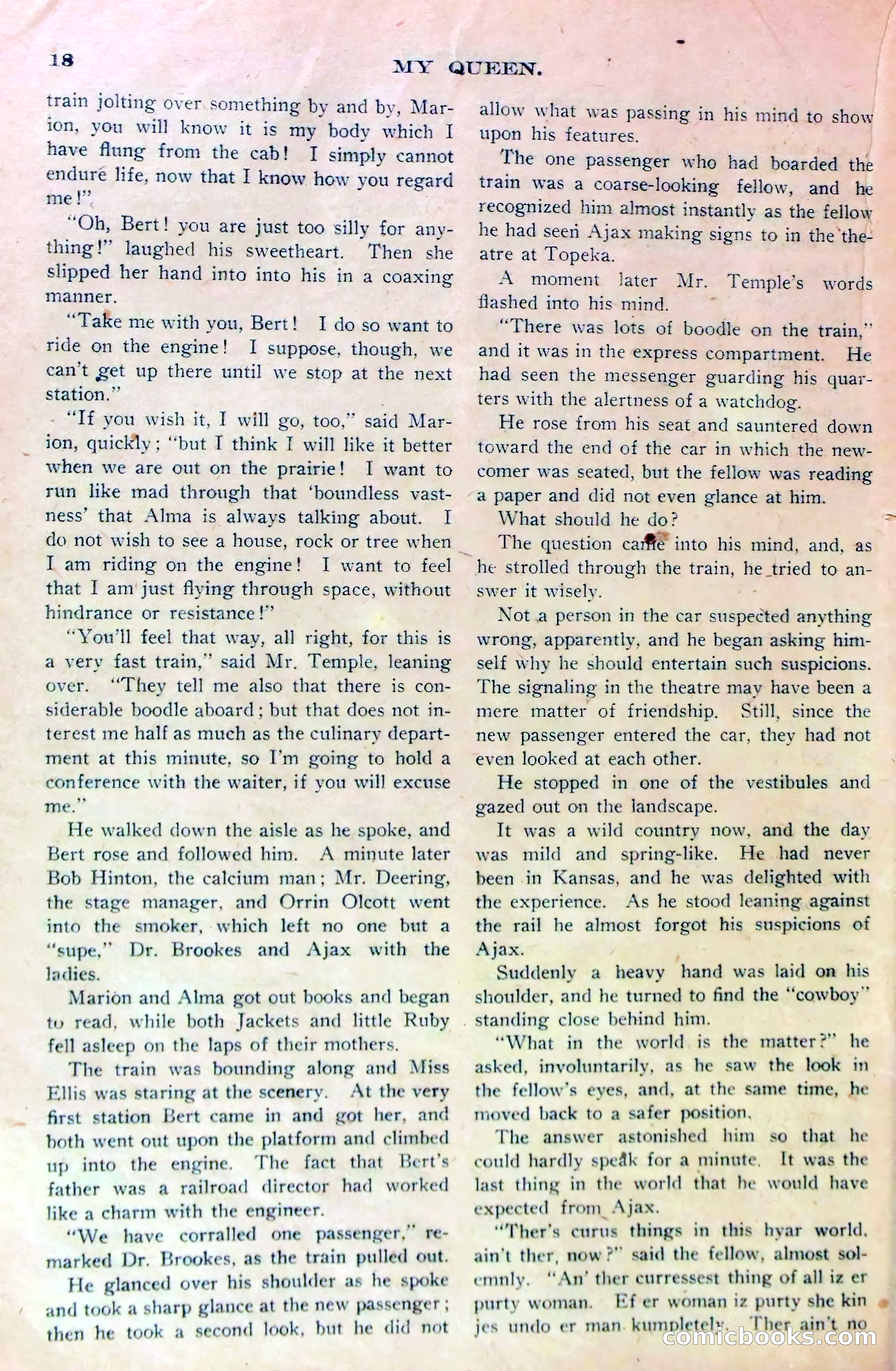 Marion Marlowe on the Prairie, or, A Thrilling Ride Across Kansas — page 20 of 38