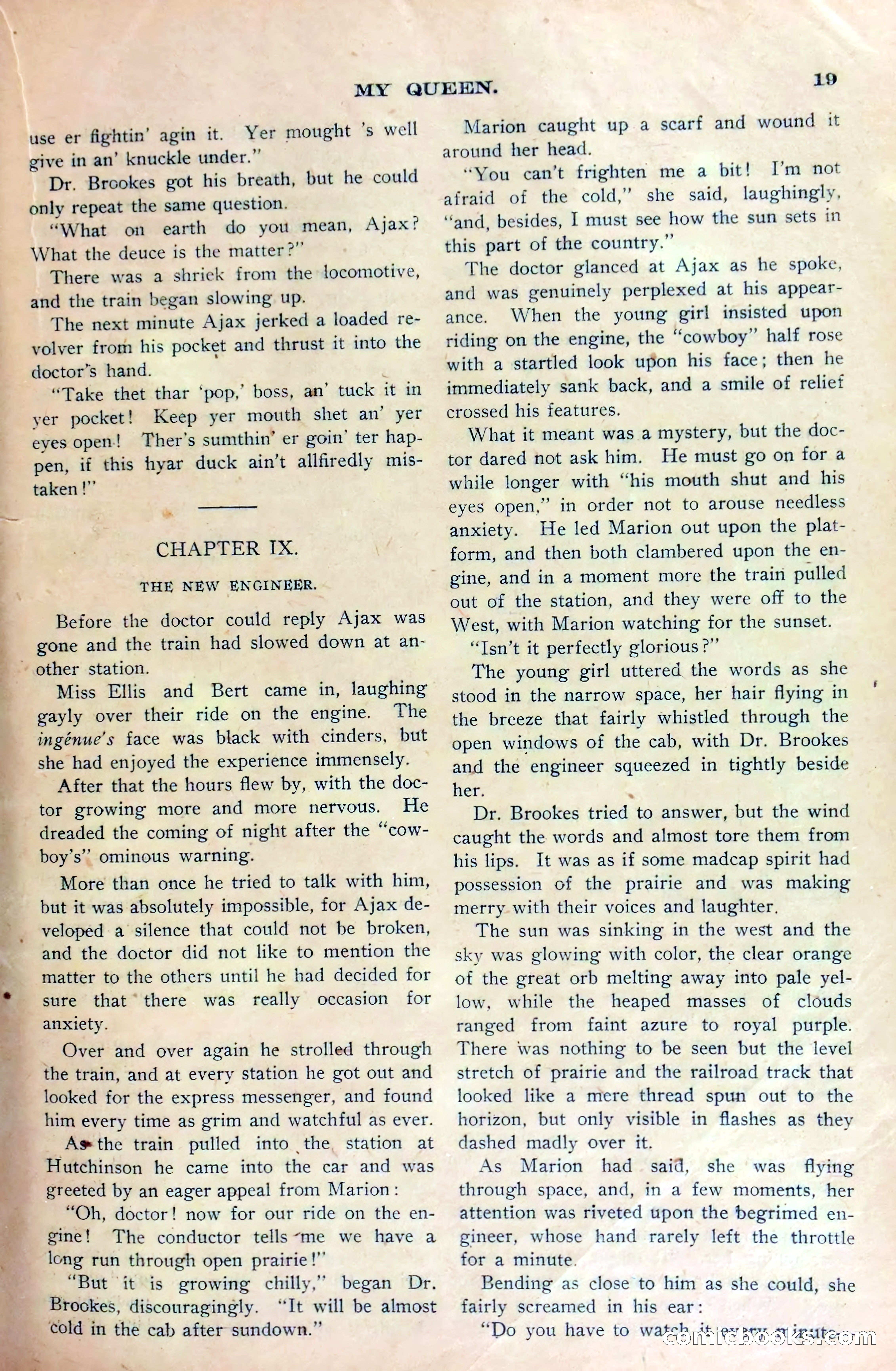Marion Marlowe on the Prairie, or, A Thrilling Ride Across Kansas — page 21 of 38