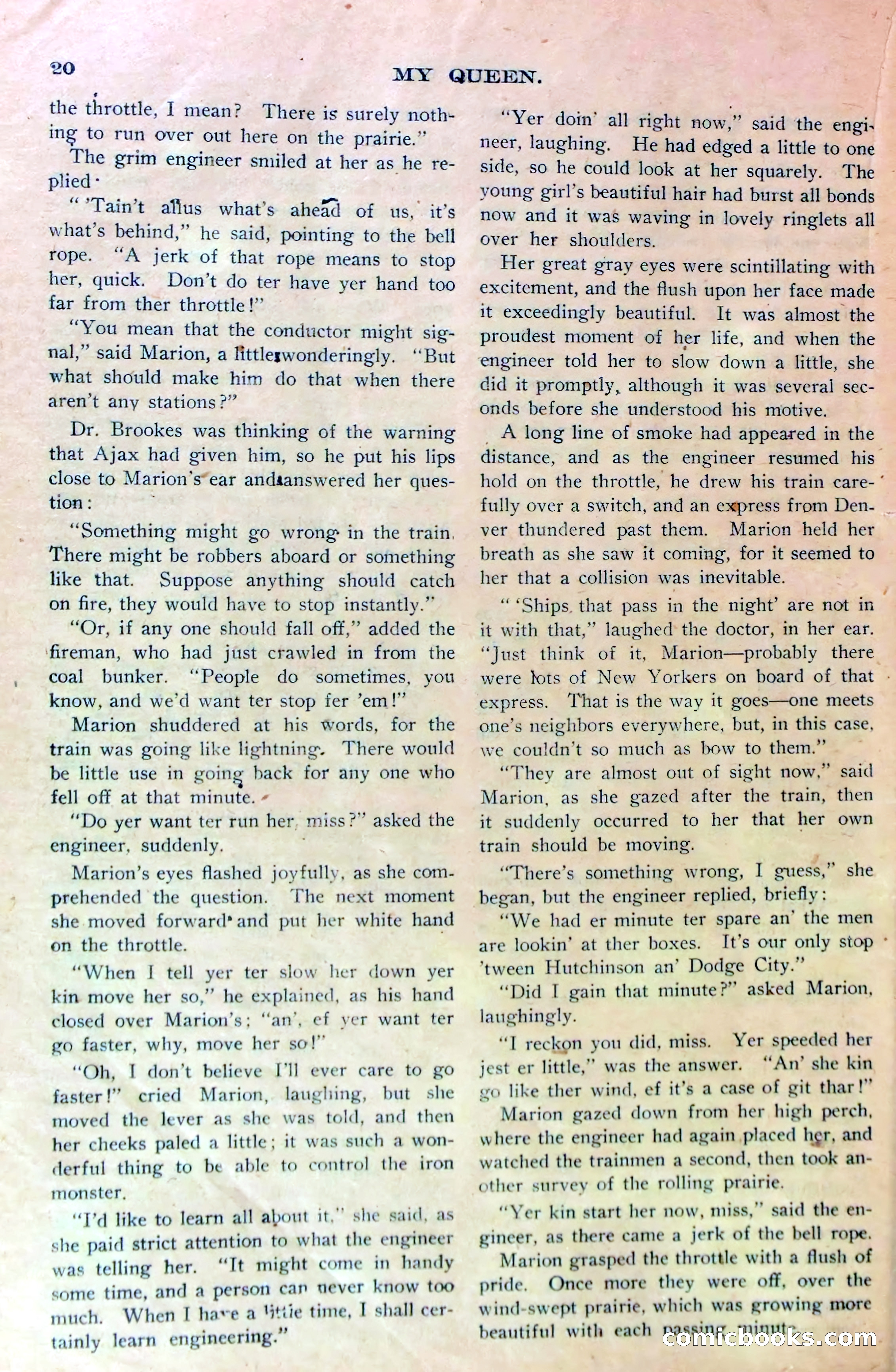 Marion Marlowe on the Prairie, or, A Thrilling Ride Across Kansas — page 22 of 38