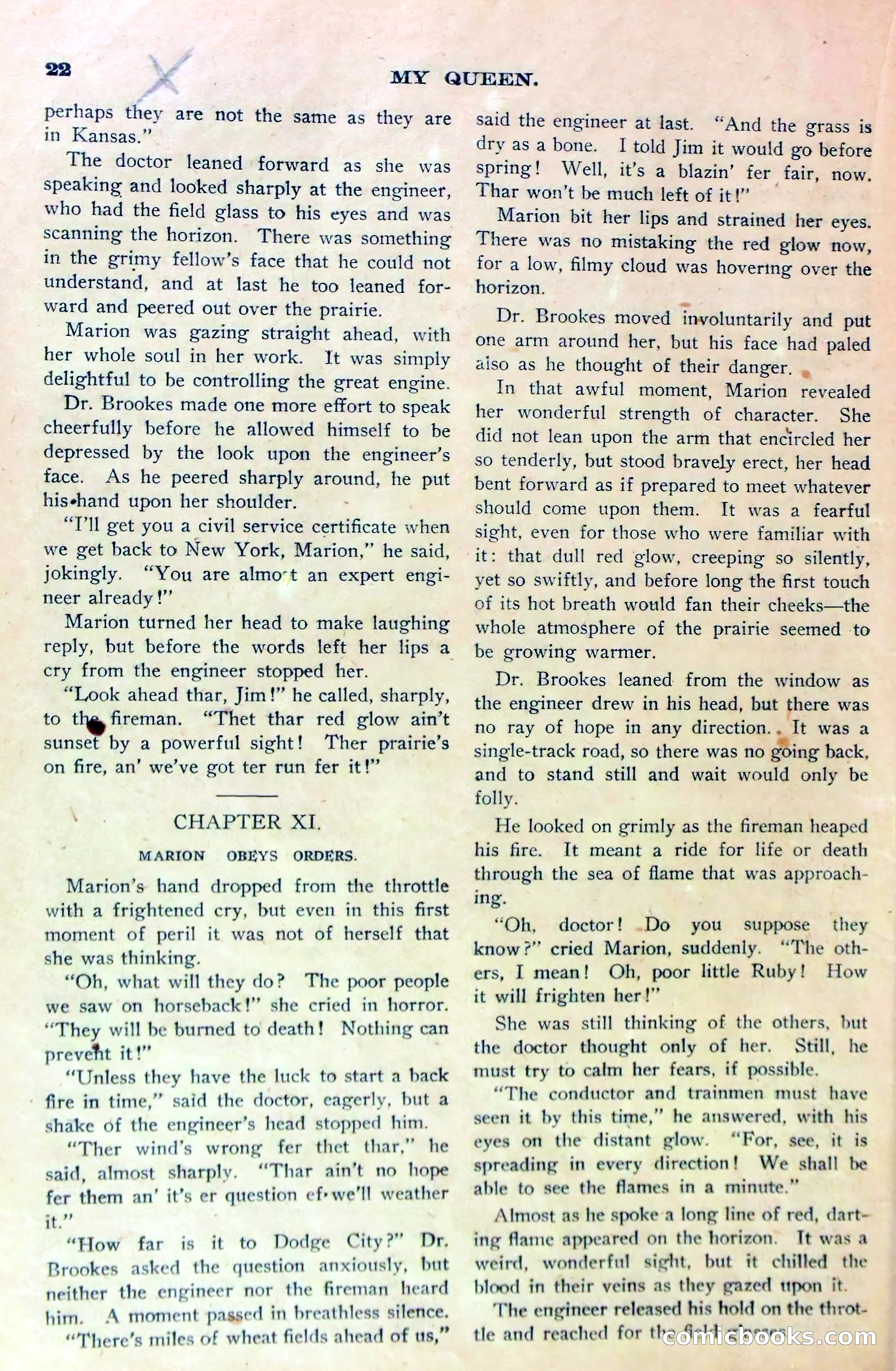 Marion Marlowe on the Prairie, or, A Thrilling Ride Across Kansas — page 24 of 38