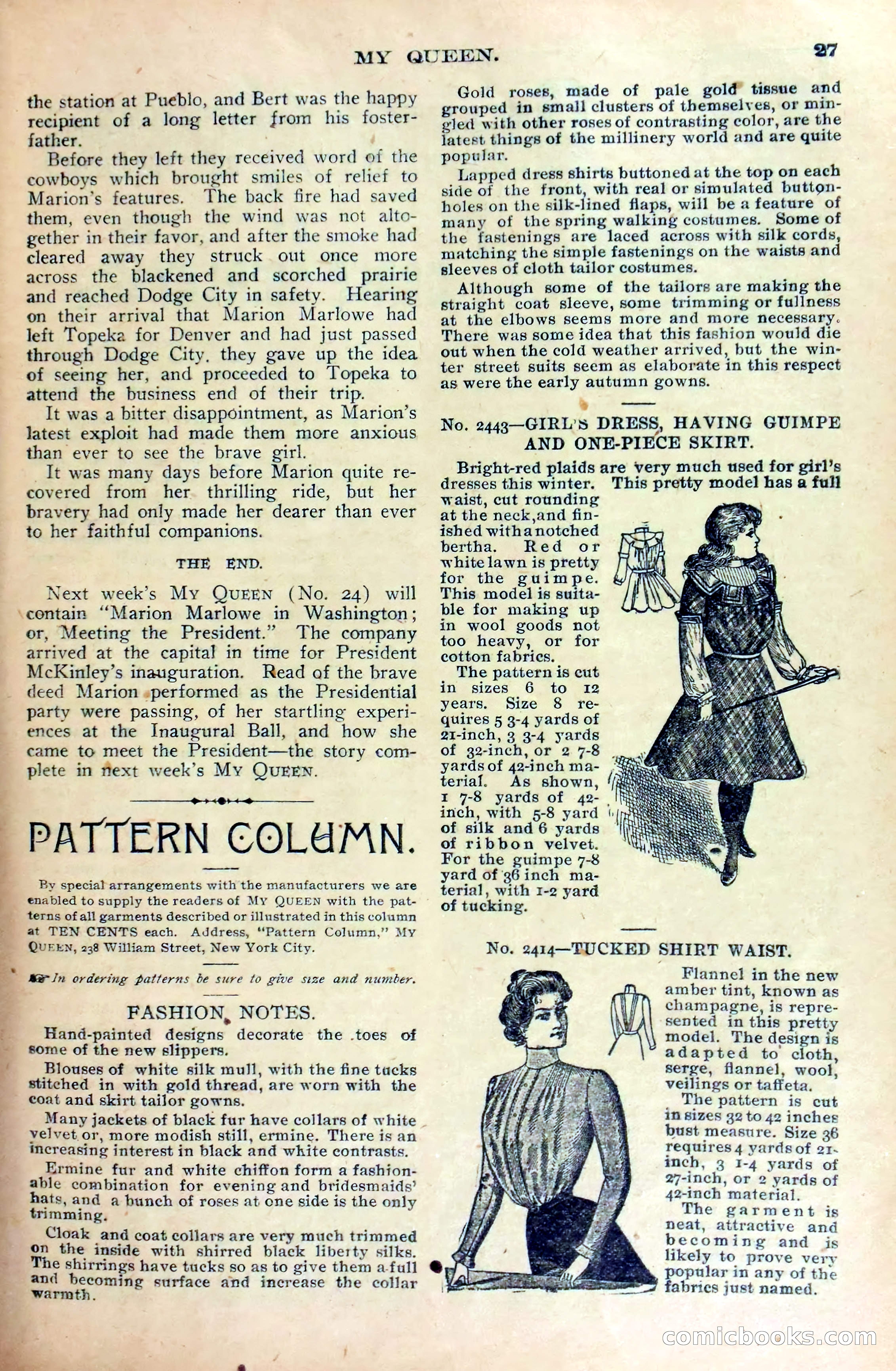 Marion Marlowe on the Prairie, or, A Thrilling Ride Across Kansas — page 29 of 38