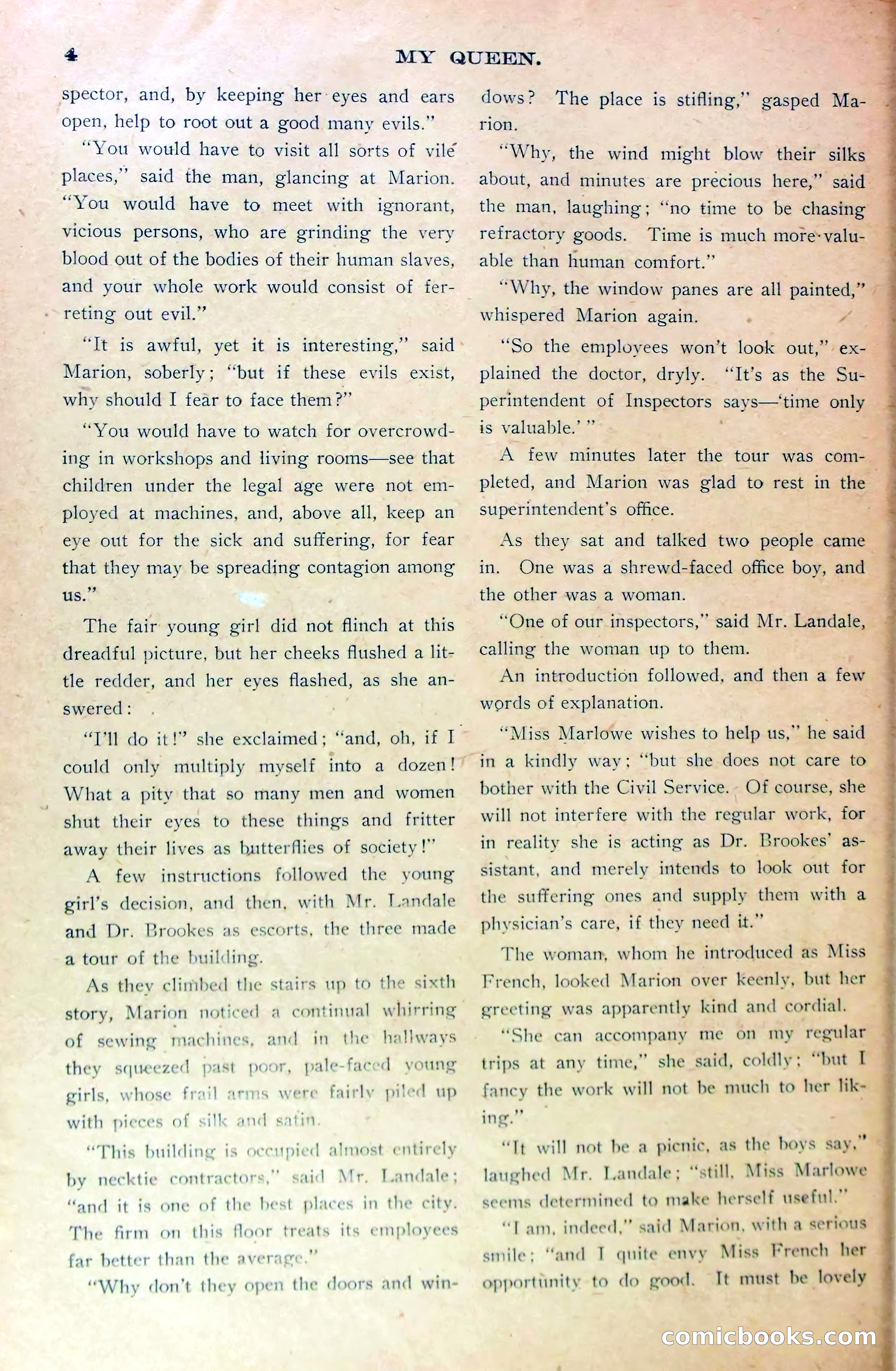 Marion Marlowe's Christmas Eve, or, The Treachery of a Factory Inspector — page 6 of 38