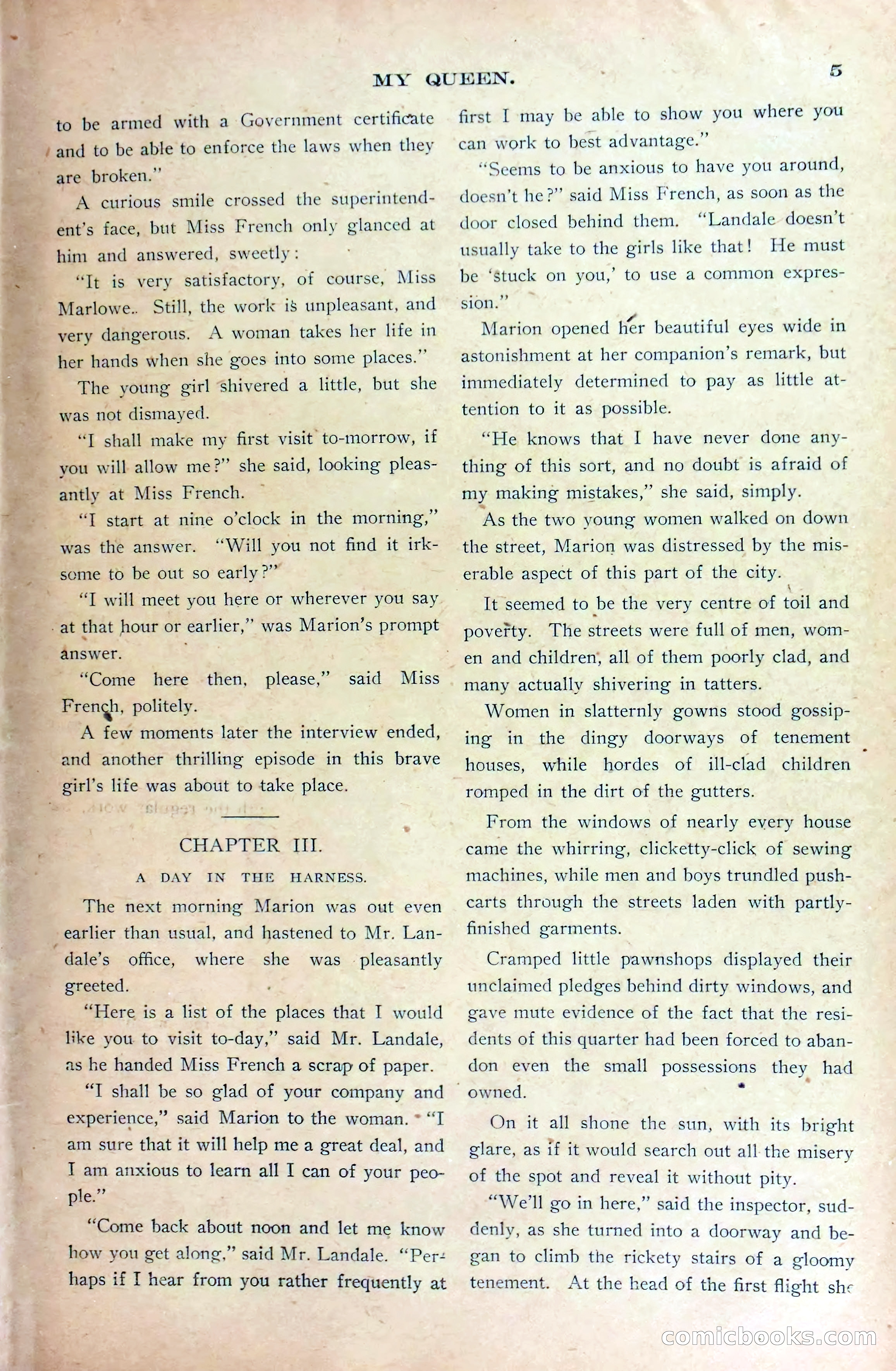 Marion Marlowe's Christmas Eve, or, The Treachery of a Factory Inspector — page 7 of 38