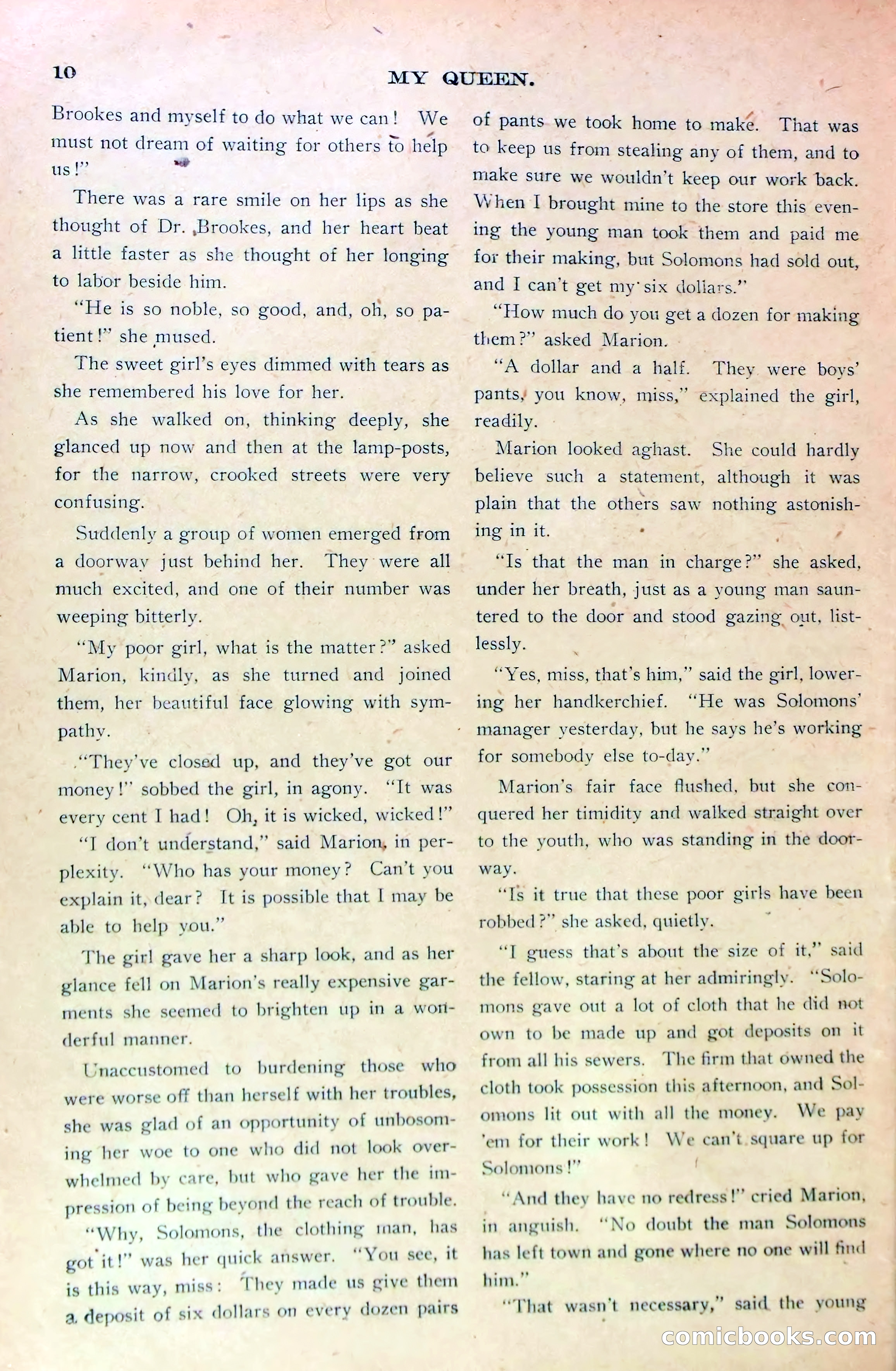 Marion Marlowe's Christmas Eve, or, The Treachery of a Factory Inspector — page 12 of 38