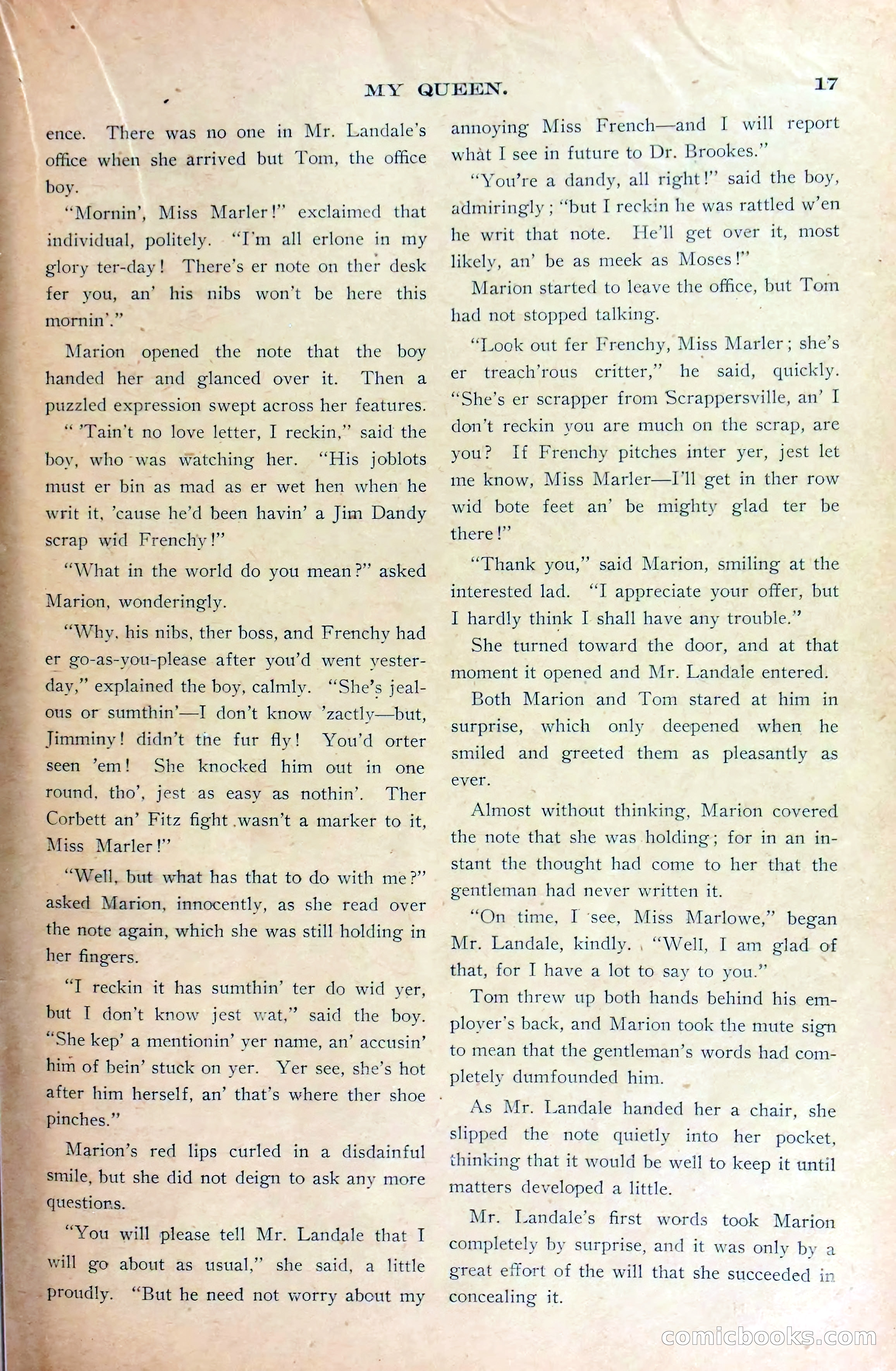 Marion Marlowe's Christmas Eve, or, The Treachery of a Factory Inspector — page 19 of 38