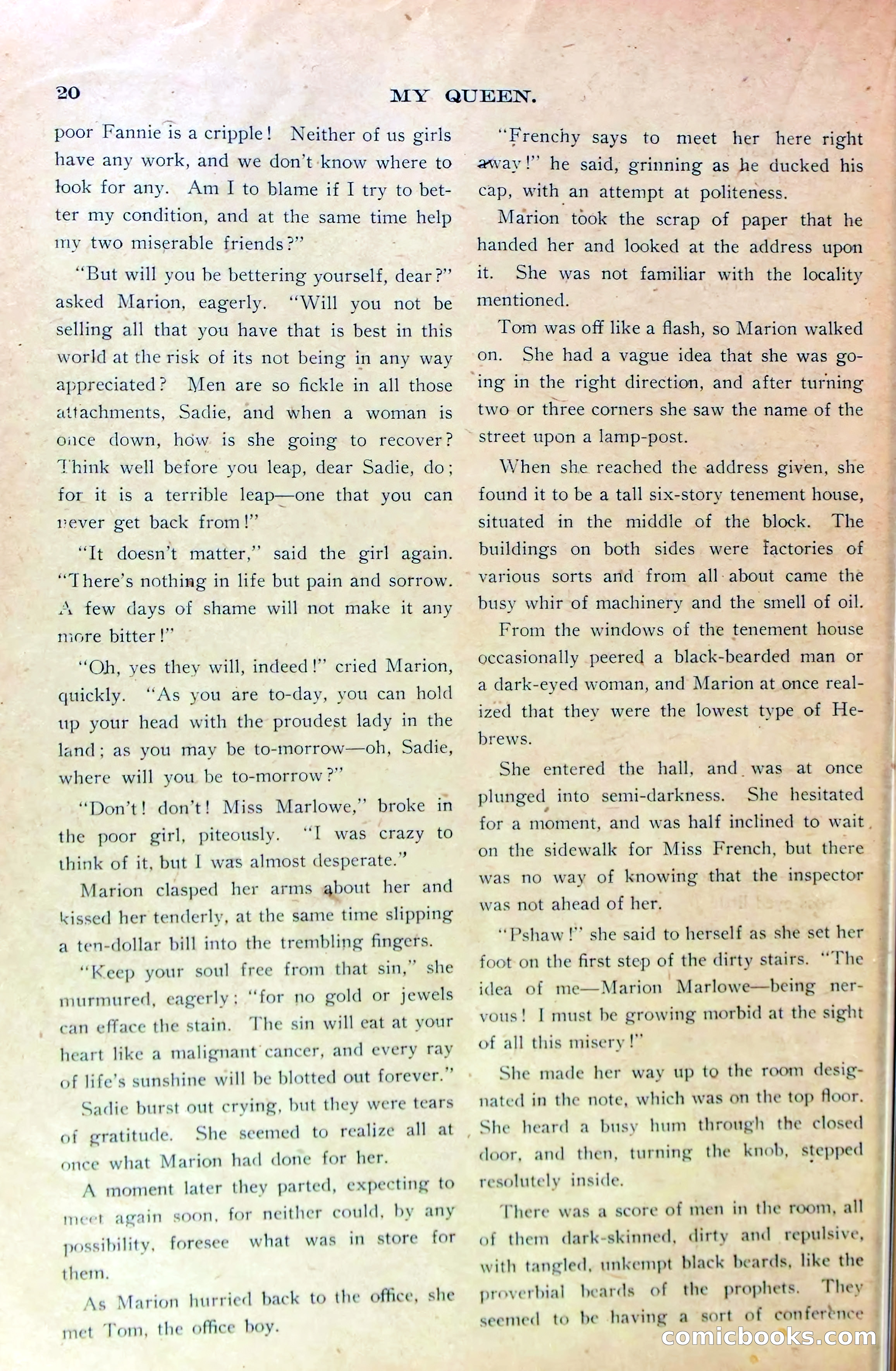Marion Marlowe's Christmas Eve, or, The Treachery of a Factory Inspector — page 22 of 38