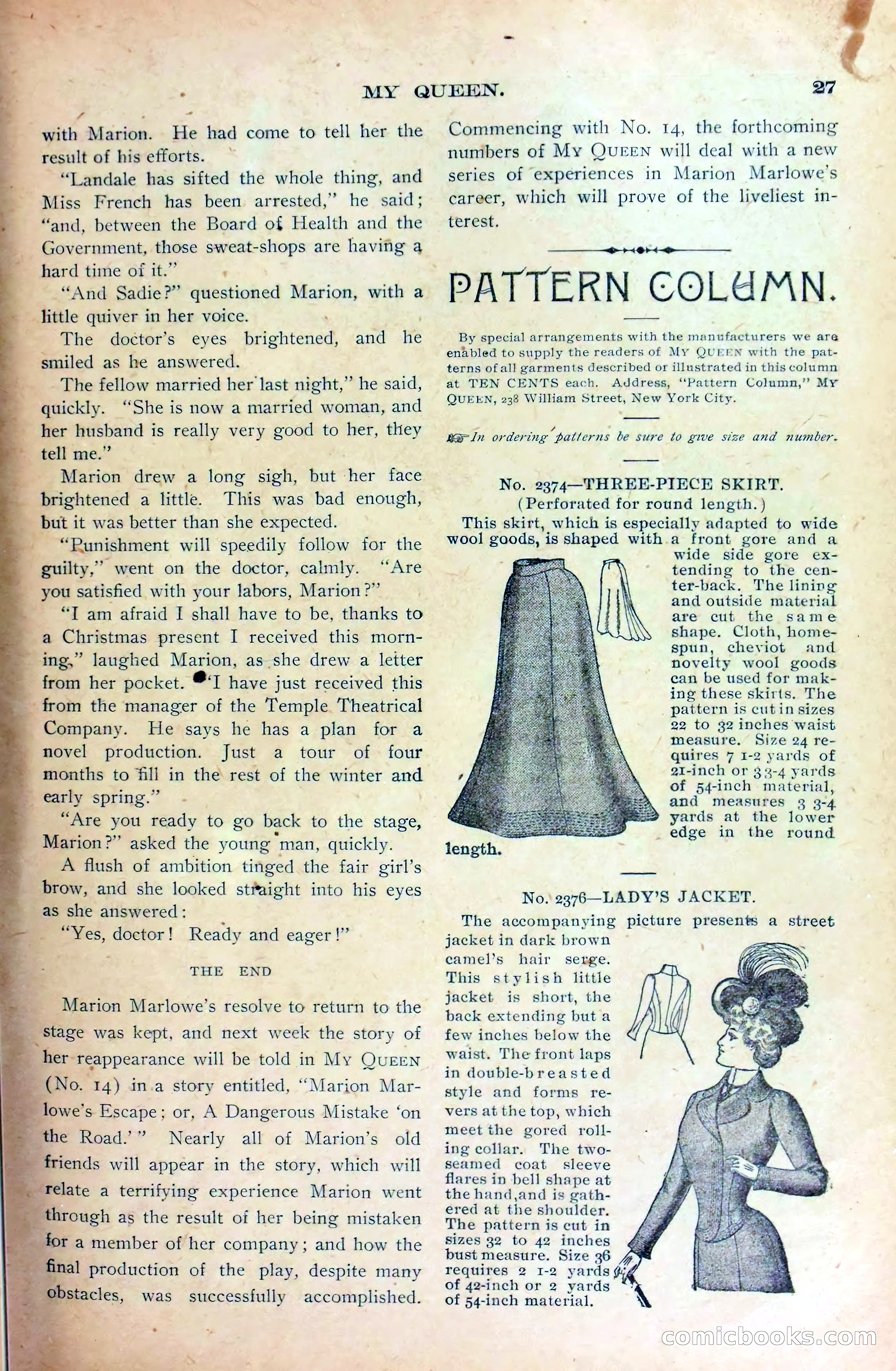 Marion Marlowe's Christmas Eve, or, The Treachery of a Factory Inspector — page 29 of 38