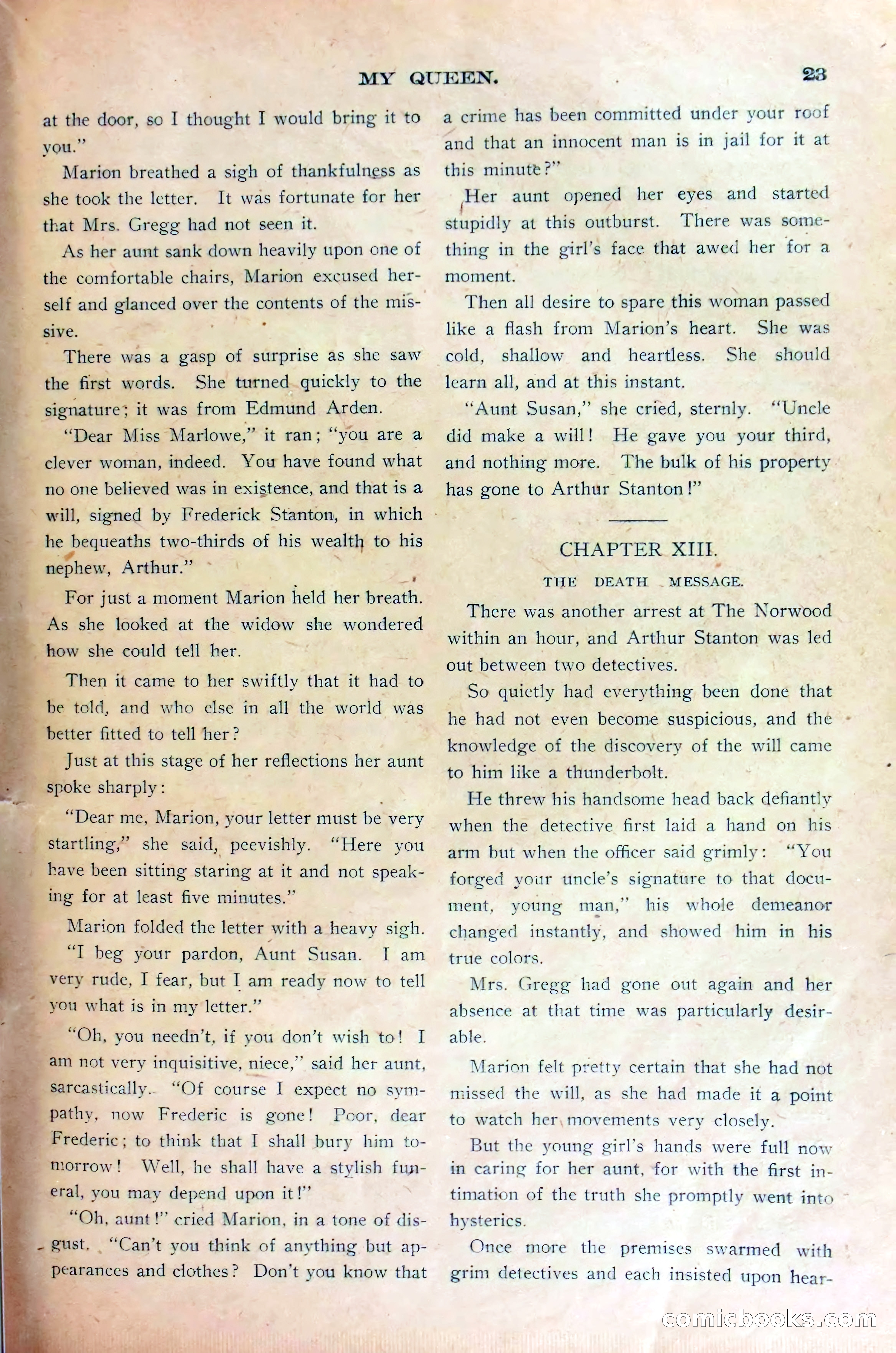 Marion Marlowe's Cleverness, or, Exposing a Bold Fraud — page 25 of 38