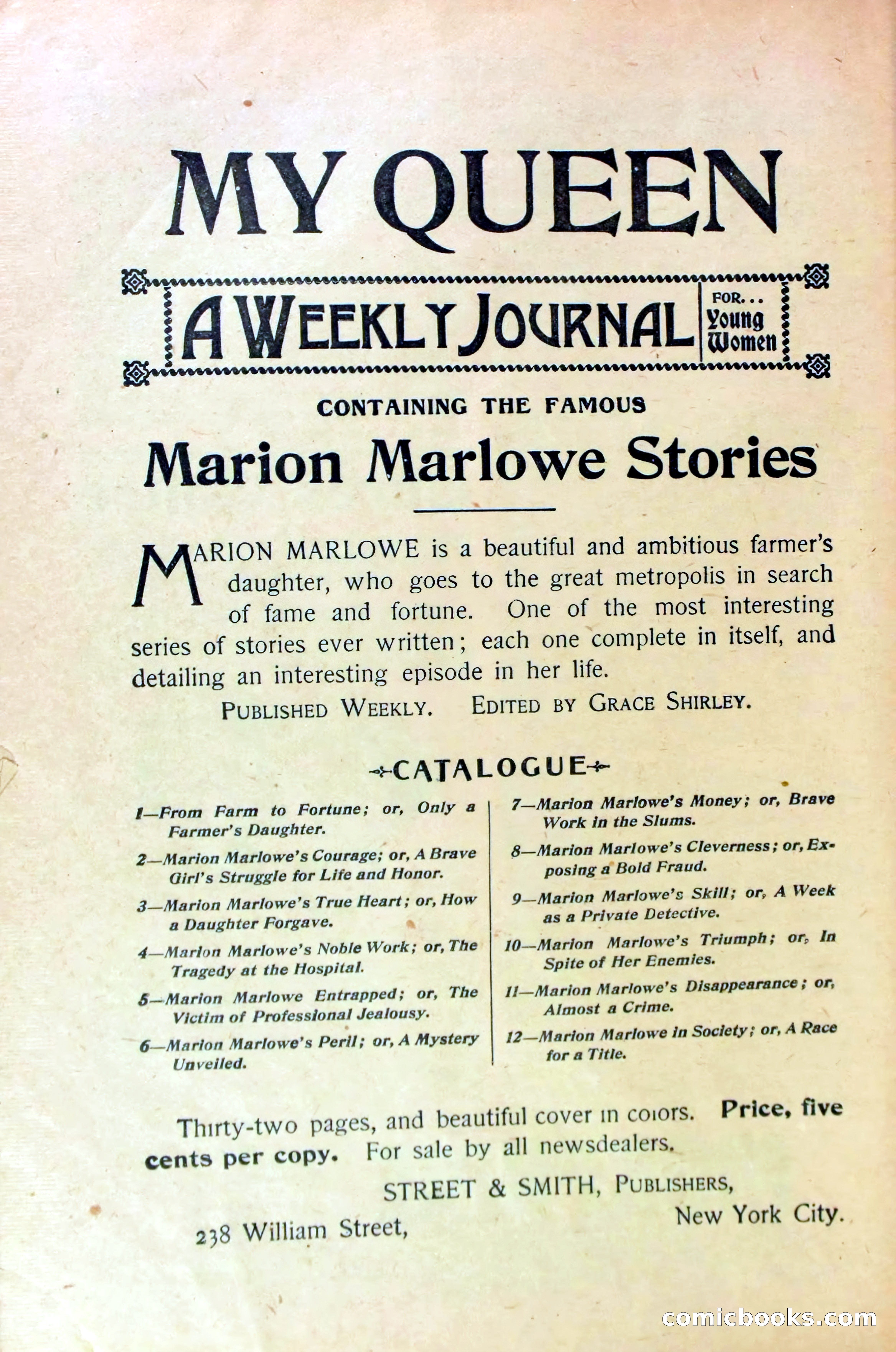 Marion Marlowe's Cleverness, or, Exposing a Bold Fraud — page 34 of 38