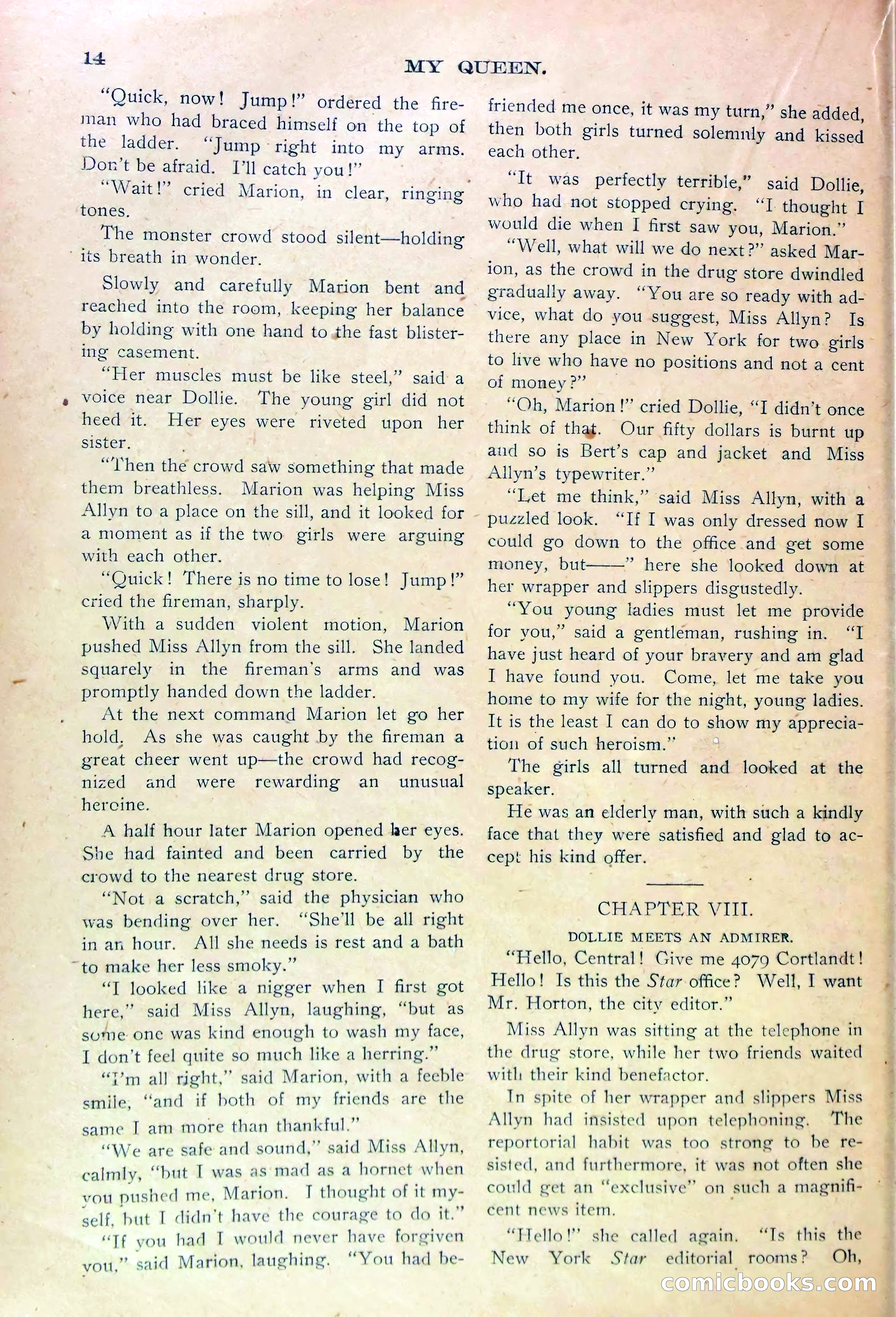 Marion Marlowe's Courage: A Brave Girl's Struggle for Life and Honor — page 16 of 38