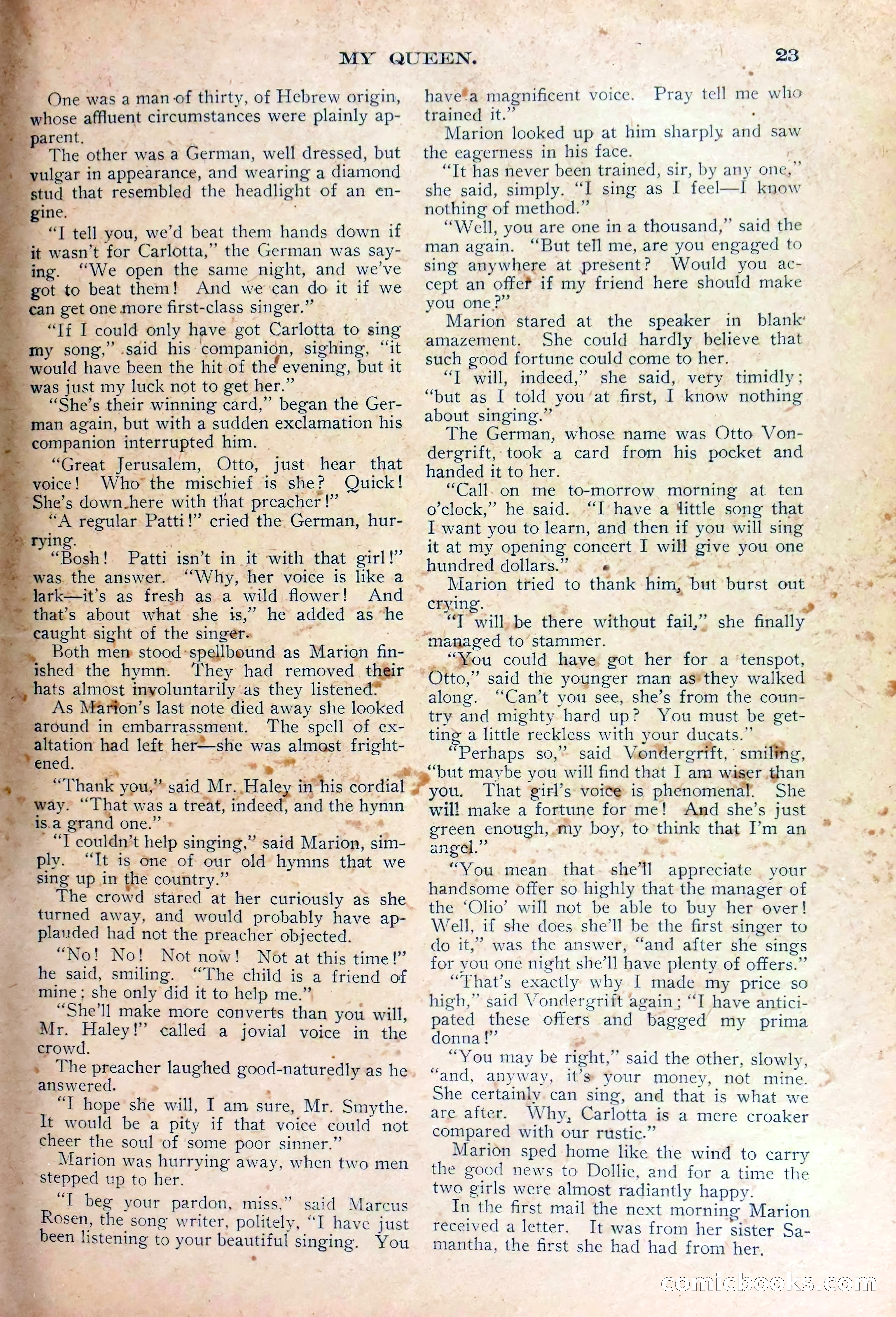 Marion Marlowe's Courage: A Brave Girl's Struggle for Life and Honor — page 25 of 38