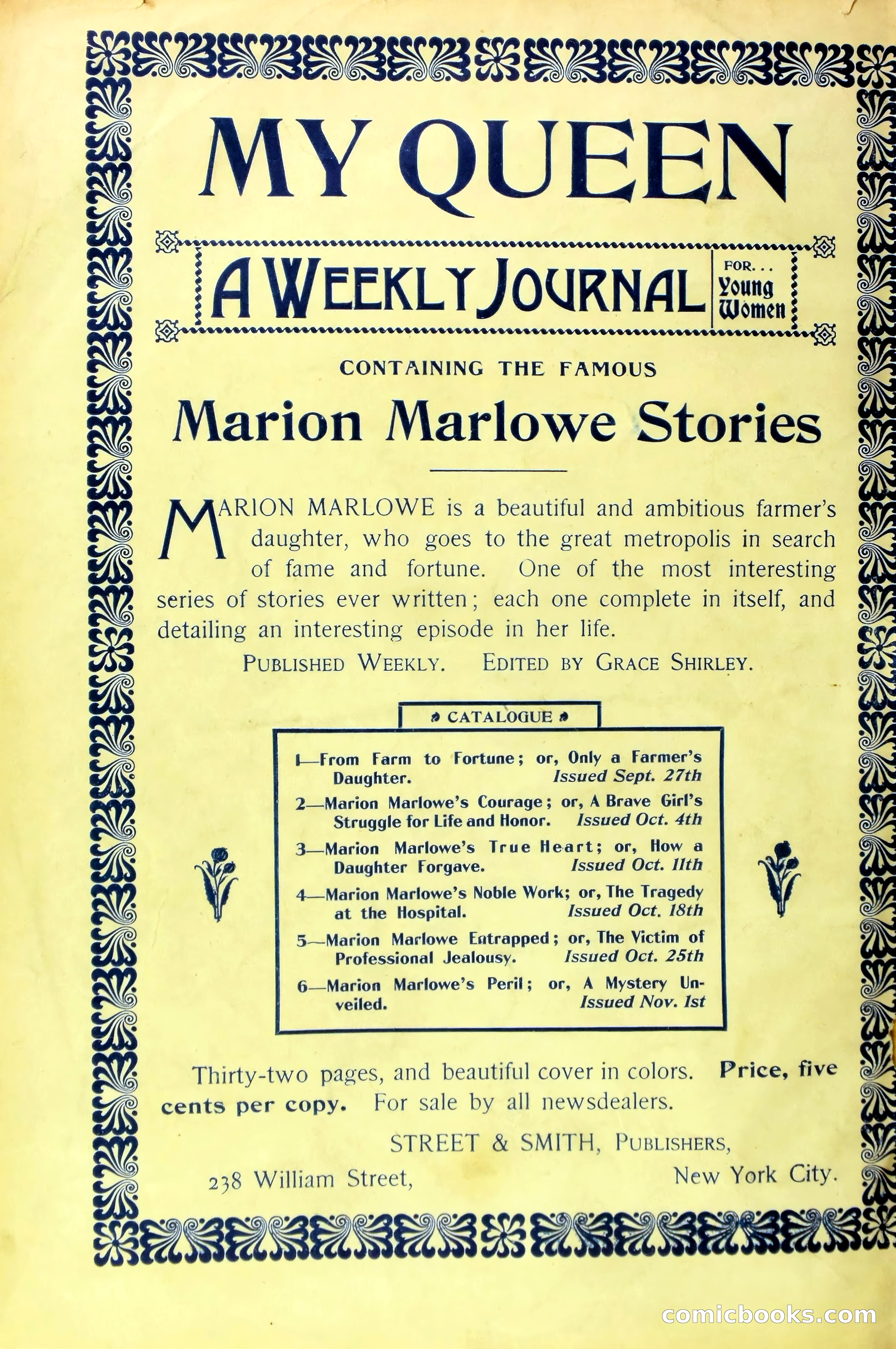 Marion Marlowe's Courage: A Brave Girl's Struggle for Life and Honor — page 36 of 38
