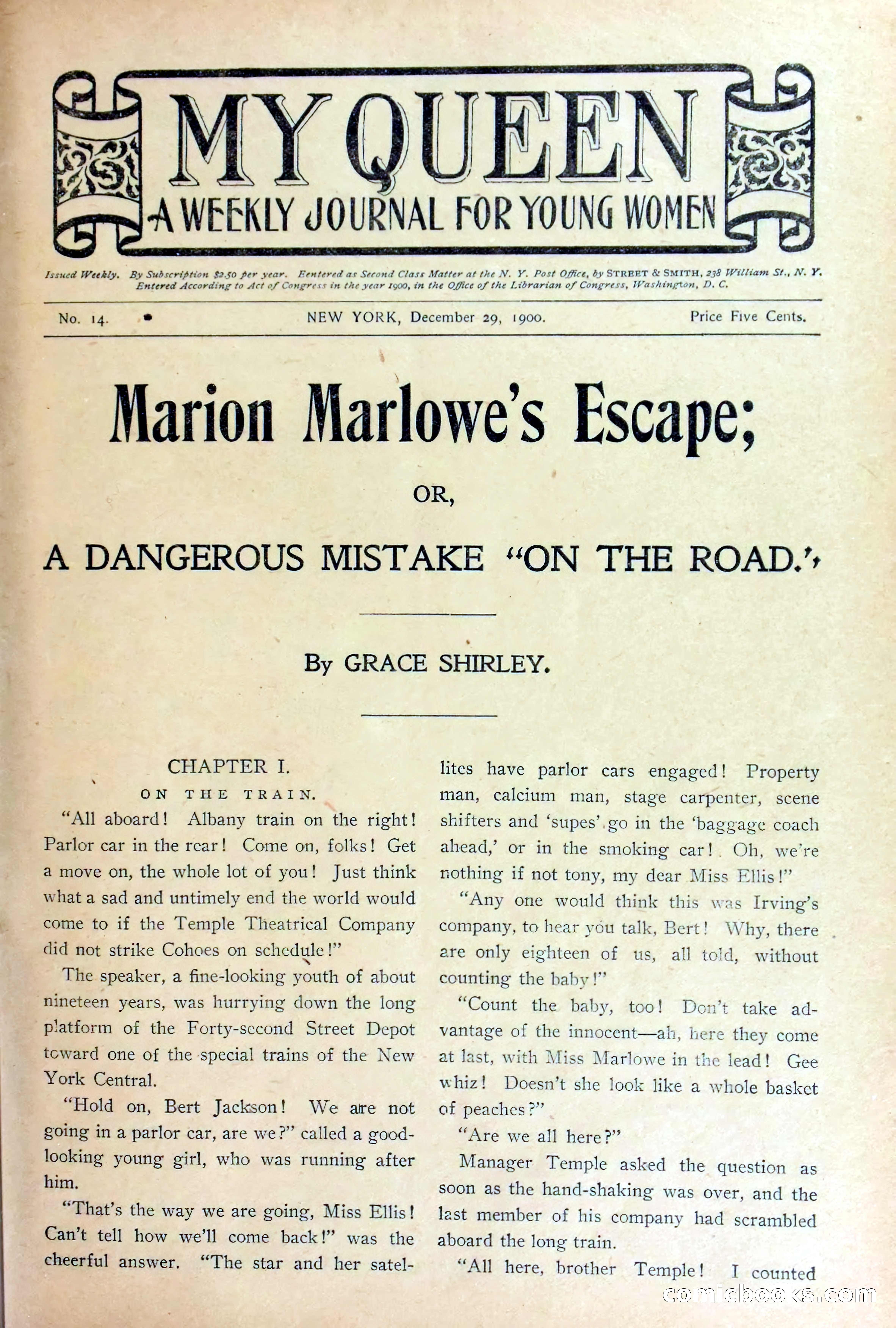 Marion Marlowe's Escape, or, A Dangerous Mistake on the Road — page 3 of 38