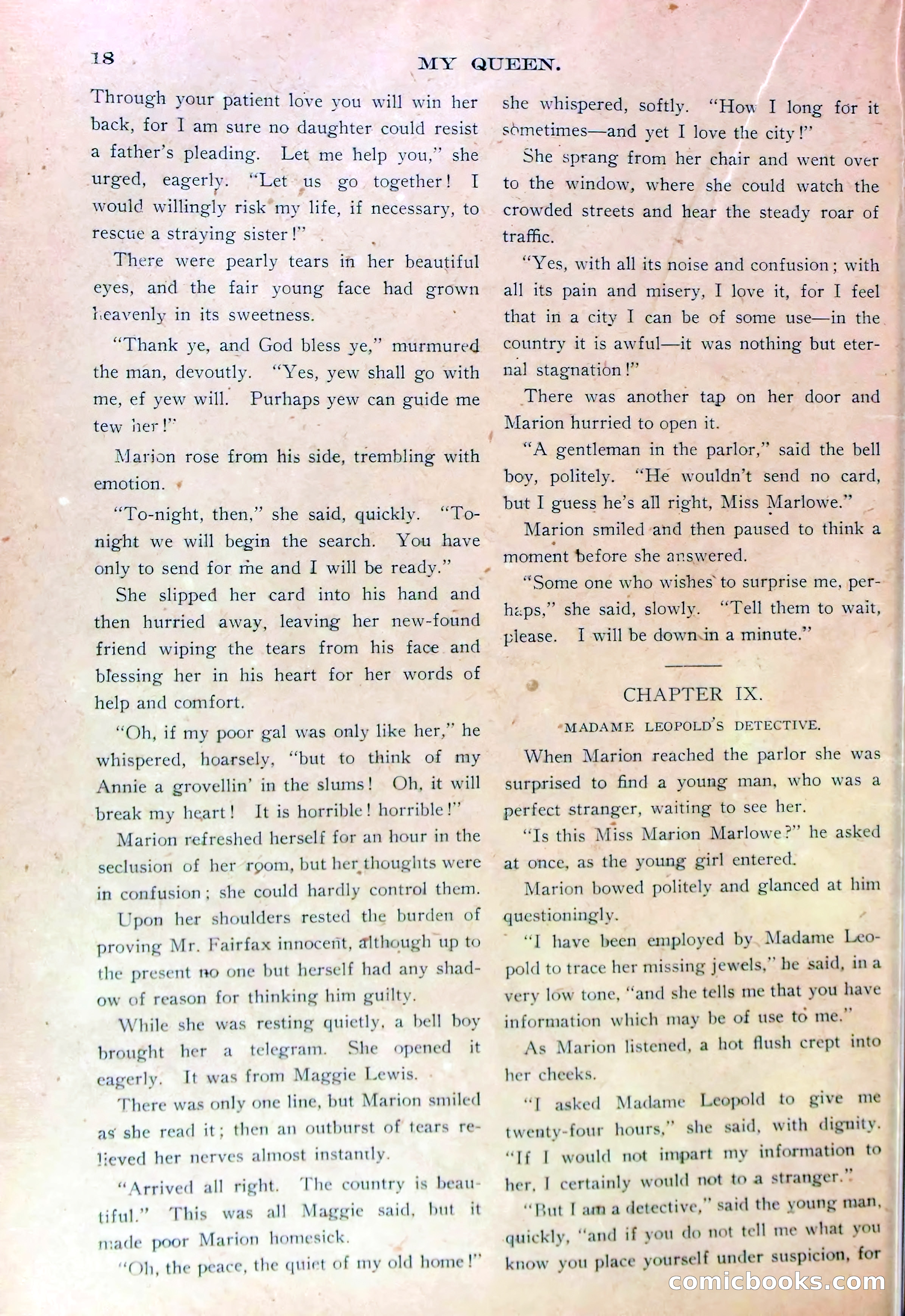 Marion Marlowe's Money, or, Brave Work in the Slums — page 20 of 38