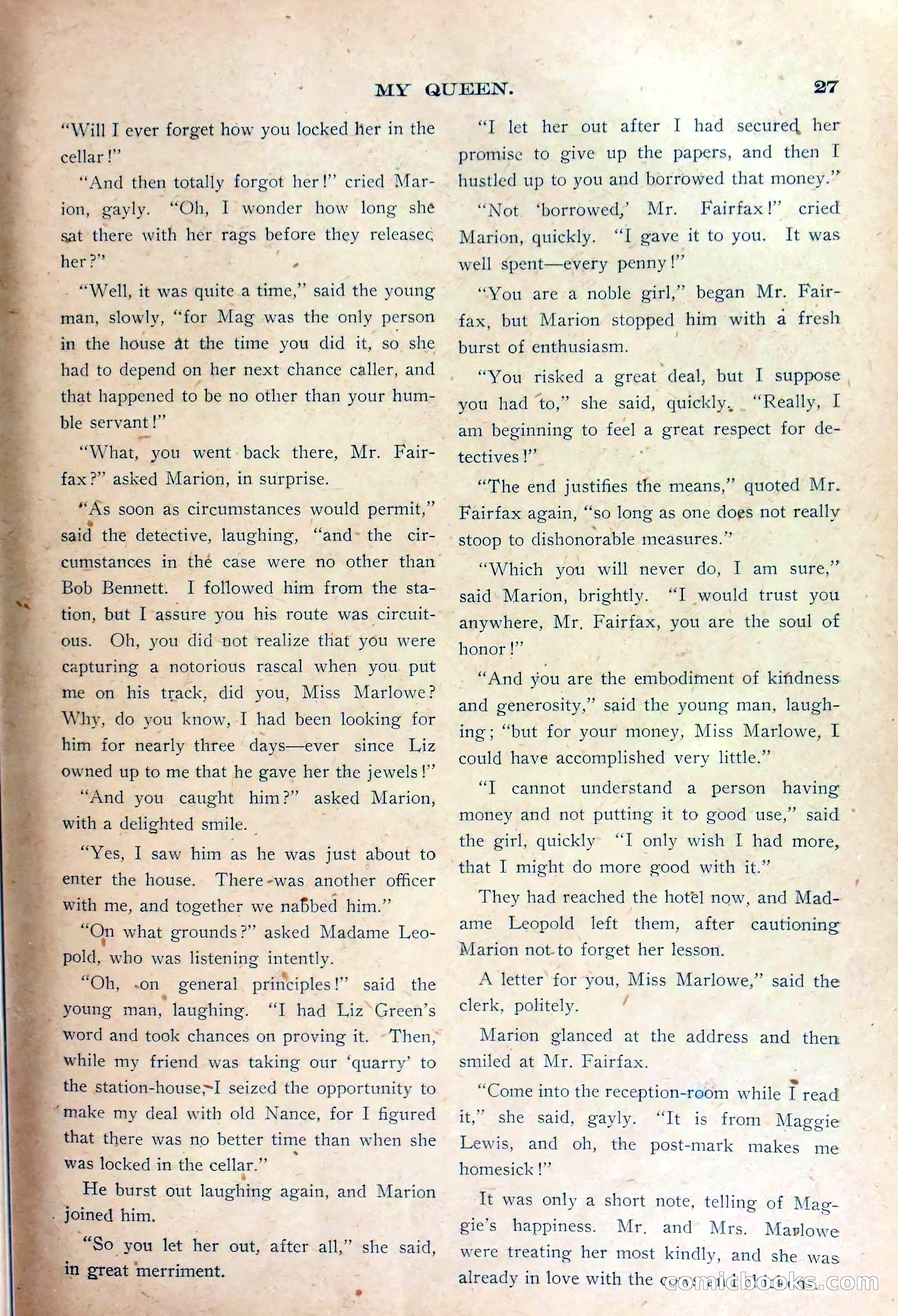 Marion Marlowe's Money, or, Brave Work in the Slums — page 29 of 38
