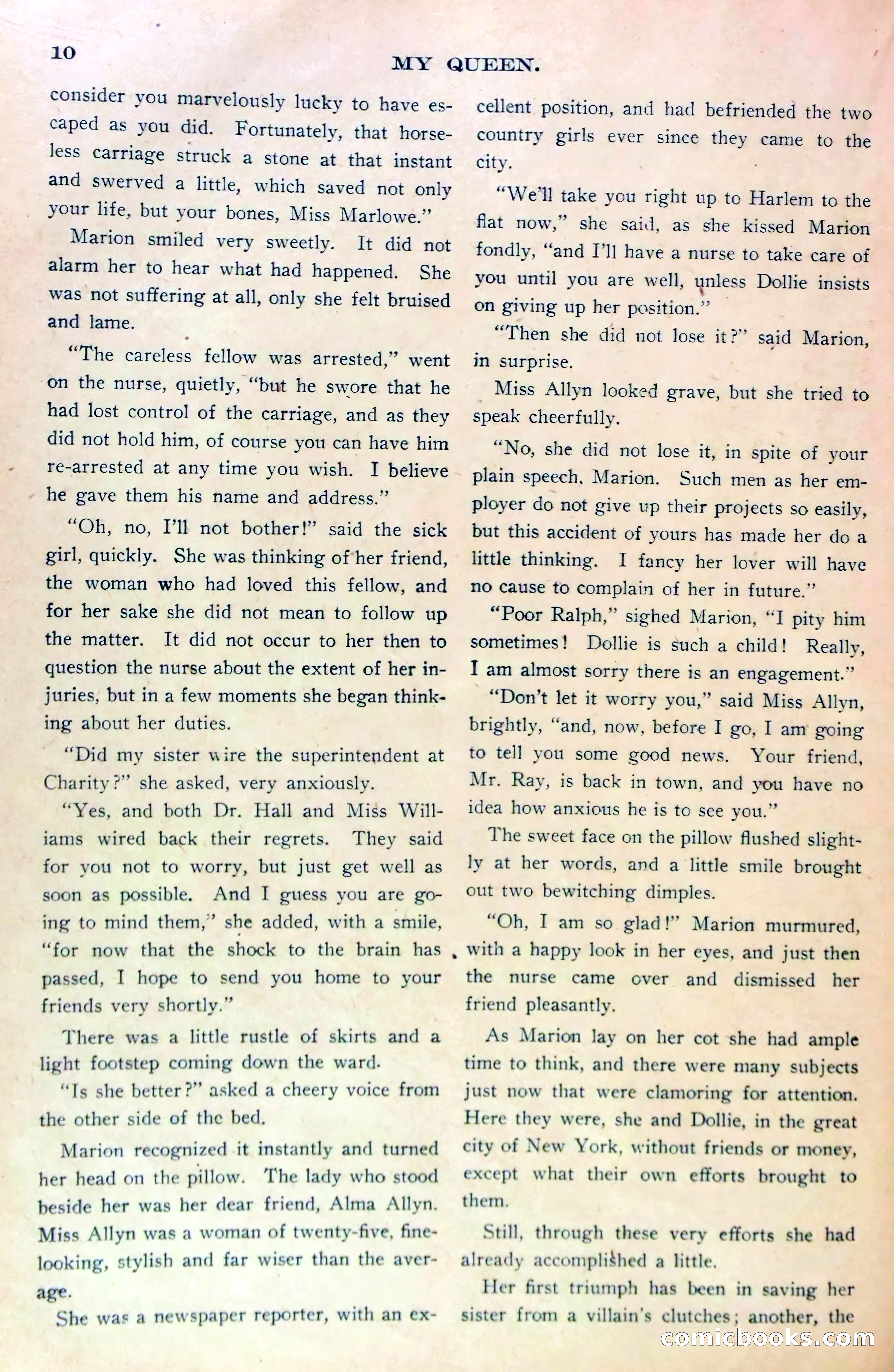 Marion Marlowe's Noble Work, or, The Tragedy at the Hospital — page 12 of 38