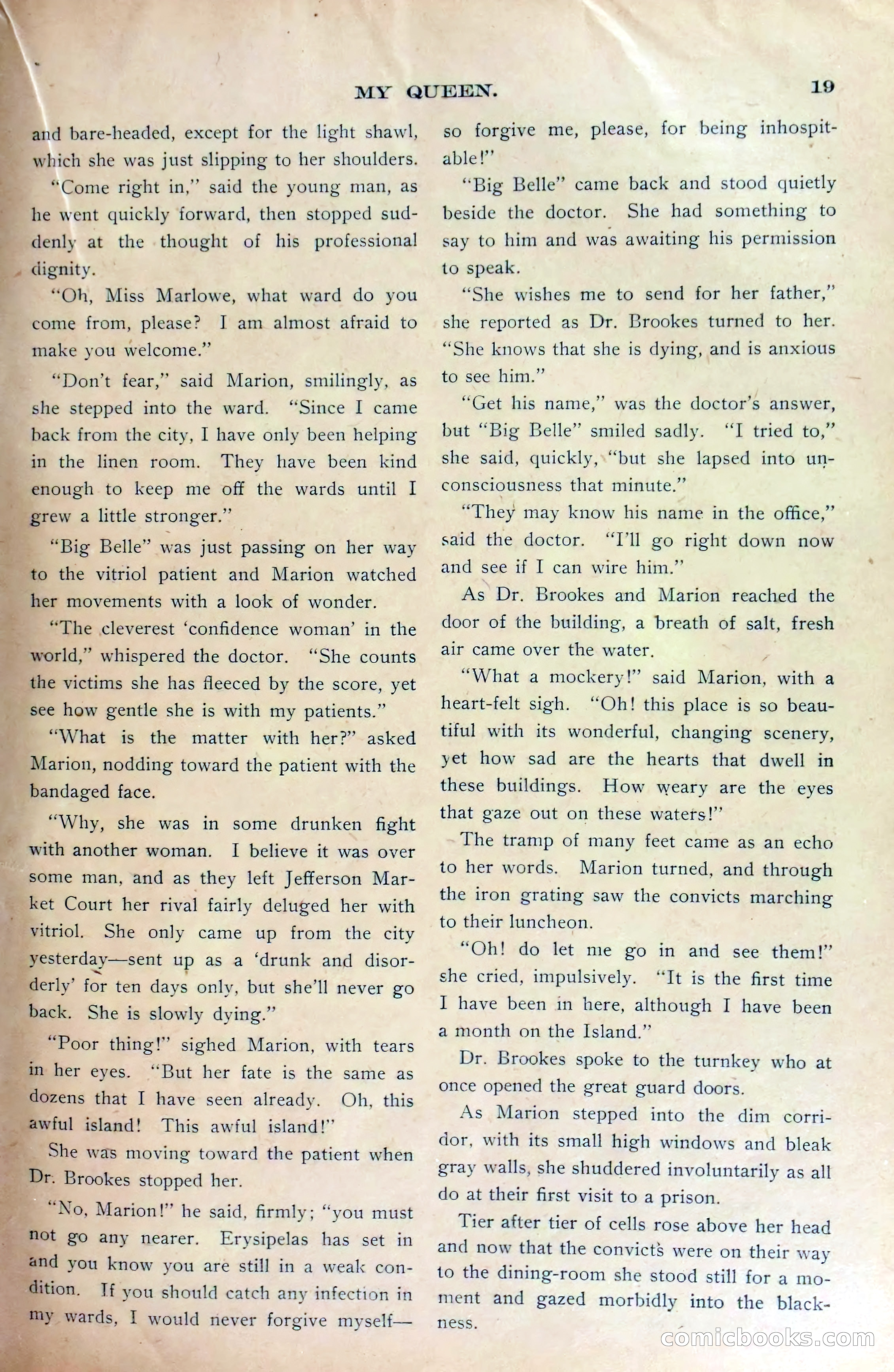 Marion Marlowe's Noble Work, or, The Tragedy at the Hospital — page 21 of 38