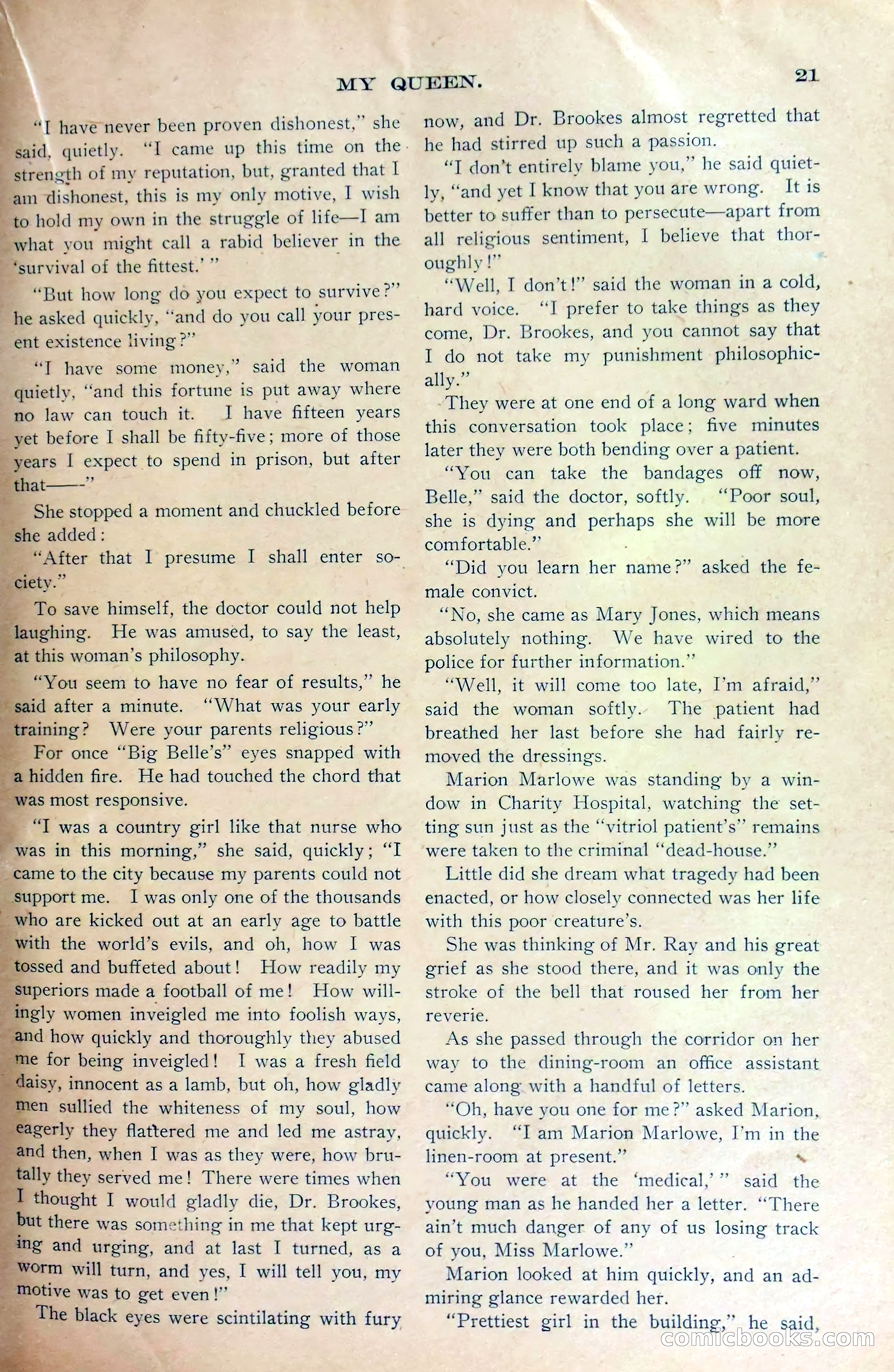 Marion Marlowe's Noble Work, or, The Tragedy at the Hospital — page 23 of 38