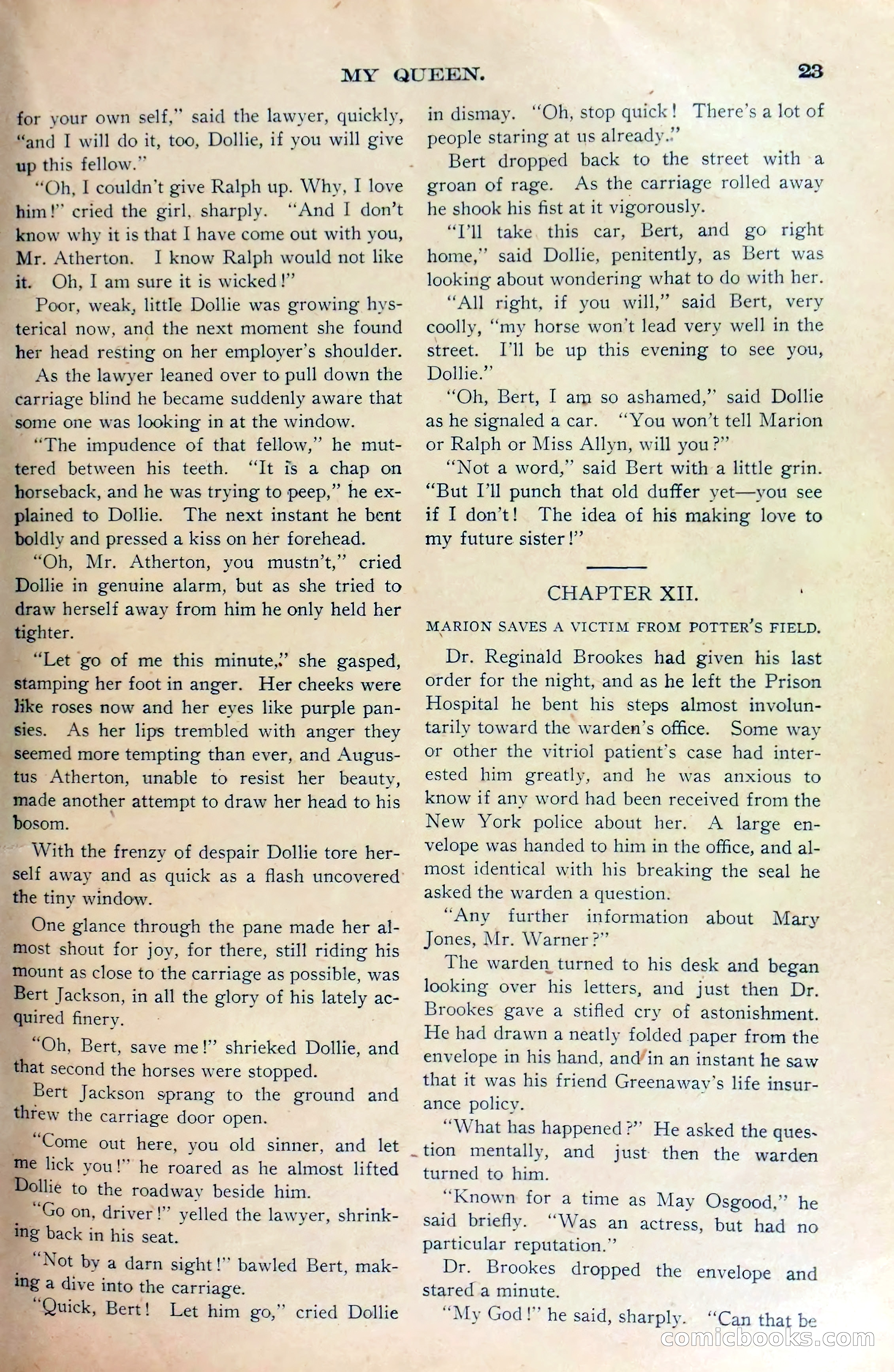 Marion Marlowe's Noble Work, or, The Tragedy at the Hospital — page 25 of 38