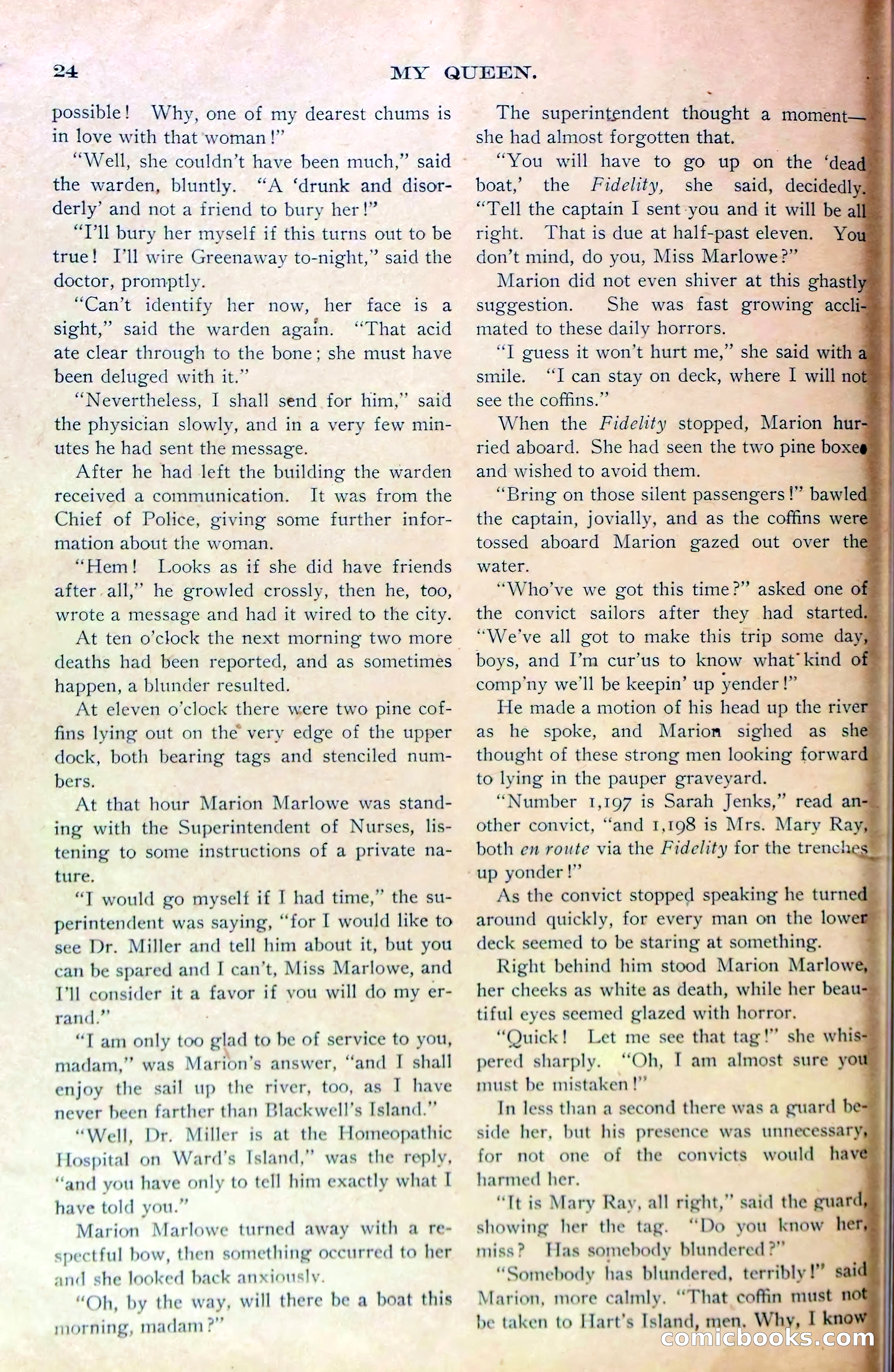 Marion Marlowe's Noble Work, or, The Tragedy at the Hospital — page 26 of 38