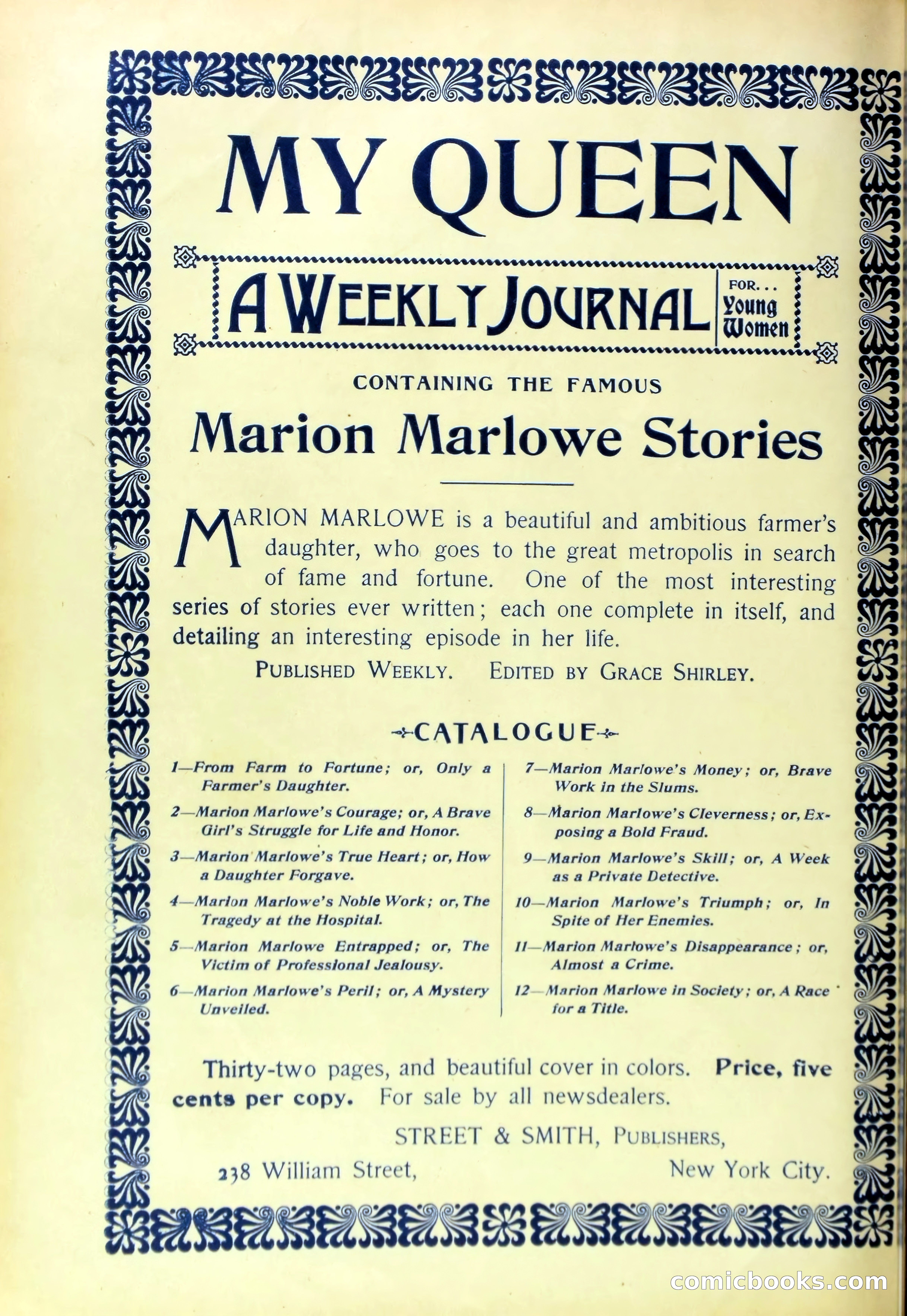 Marion Marlowe's Noble Work, or, The Tragedy at the Hospital — page 36 of 38