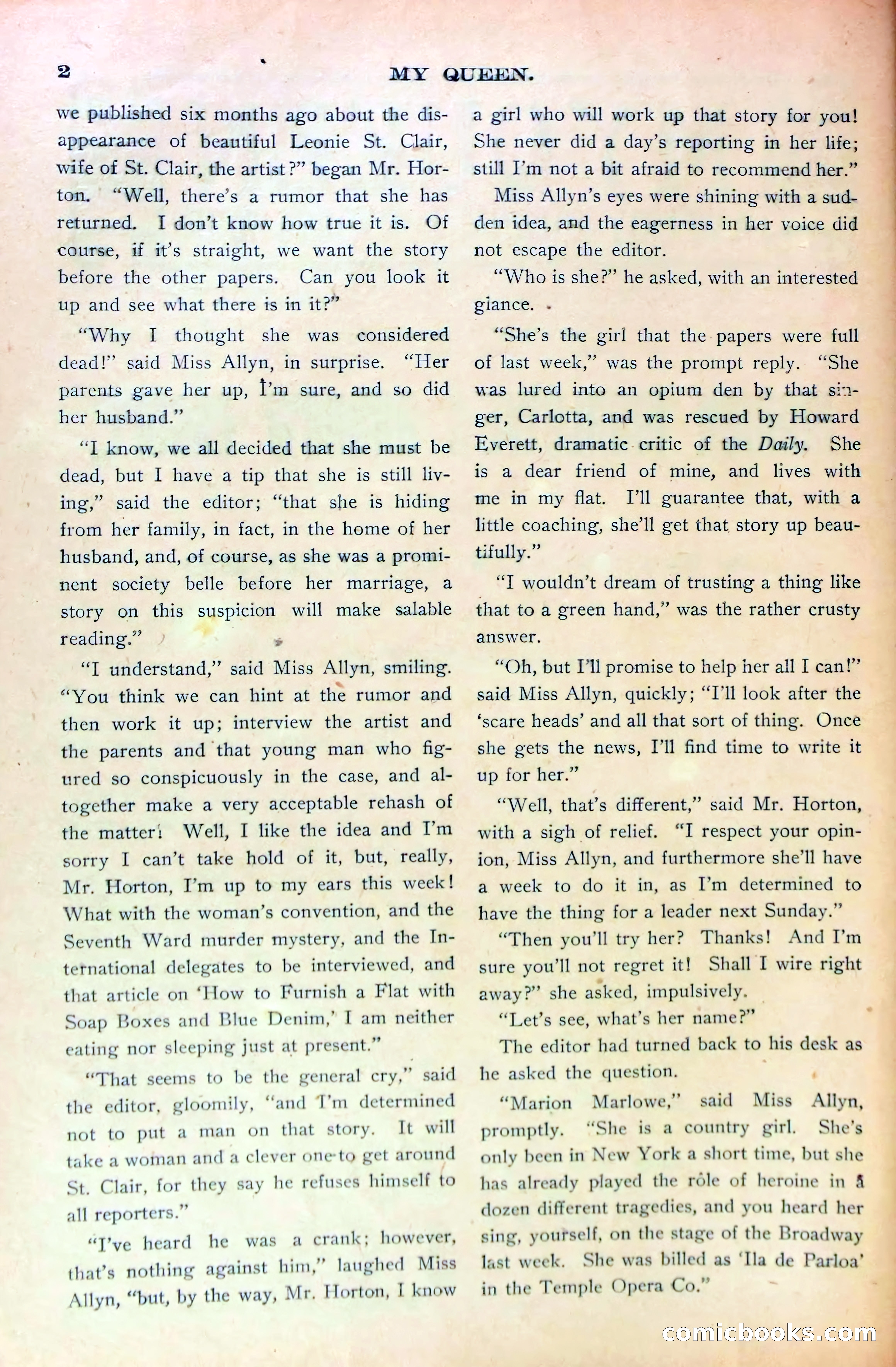 Marion Marlowe's Peril, or, A Mystery Unveiled — page 4 of 38