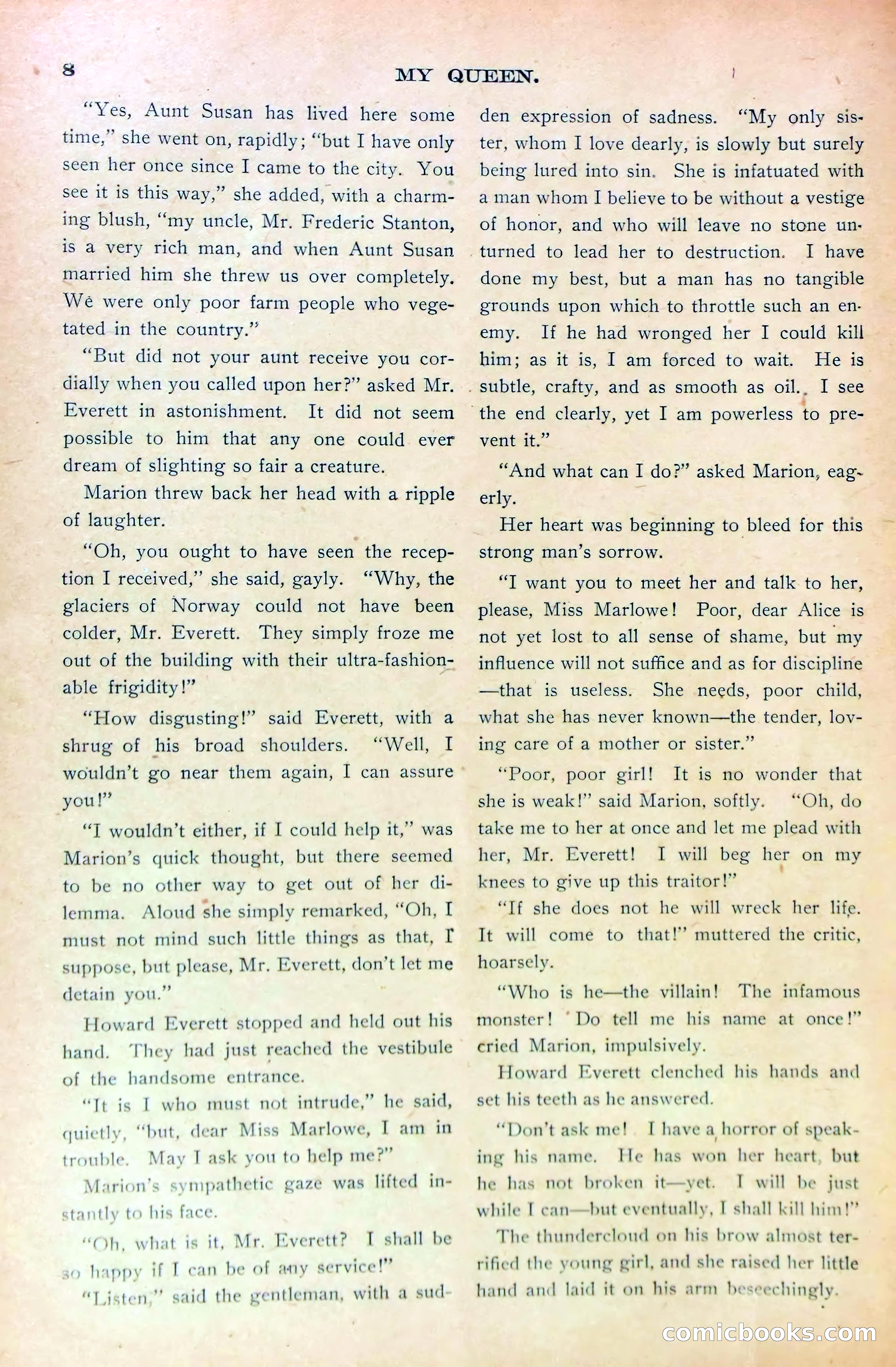 Marion Marlowe's Peril, or, A Mystery Unveiled — page 10 of 38