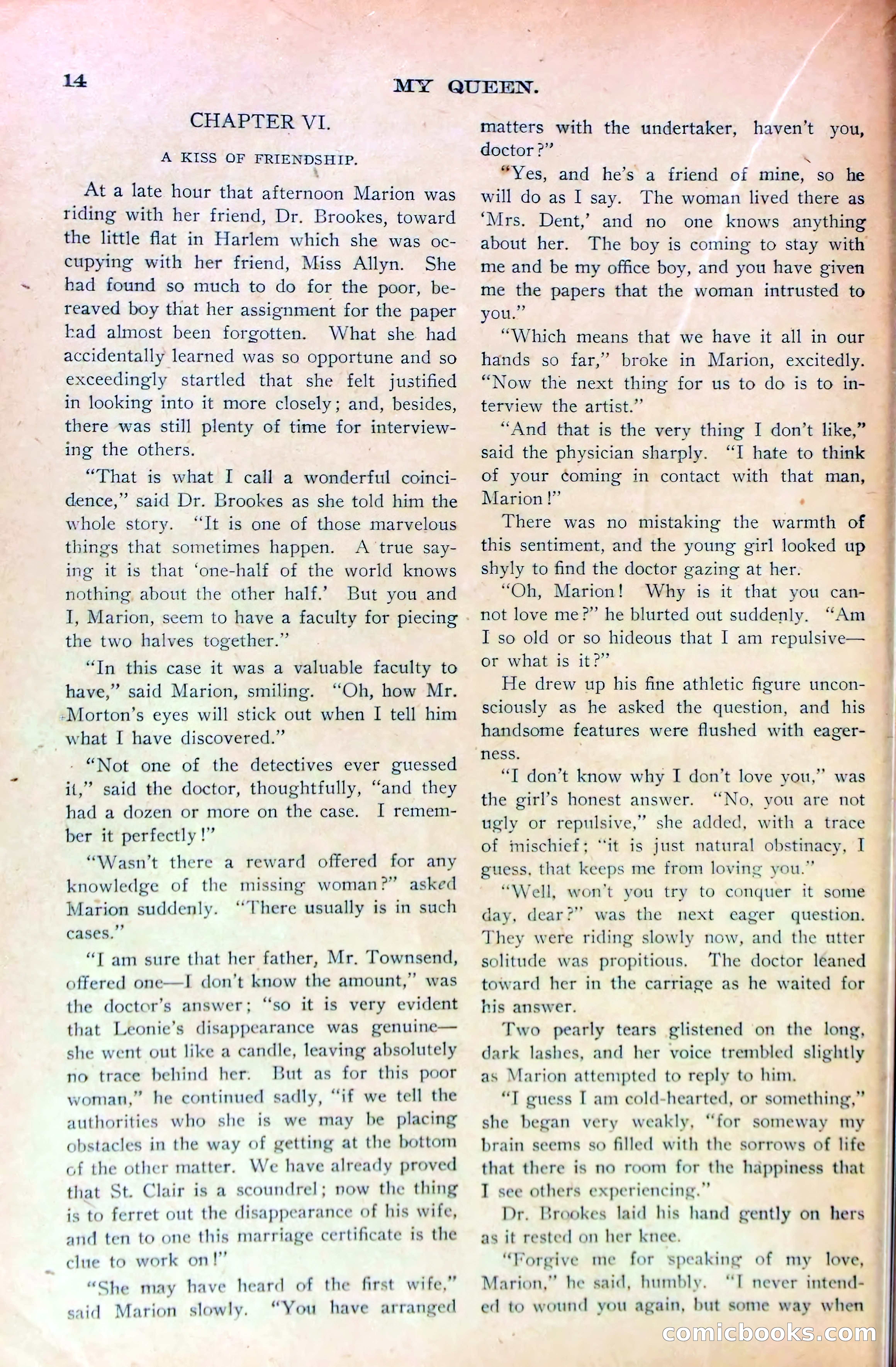 Marion Marlowe's Peril, or, A Mystery Unveiled — page 16 of 38