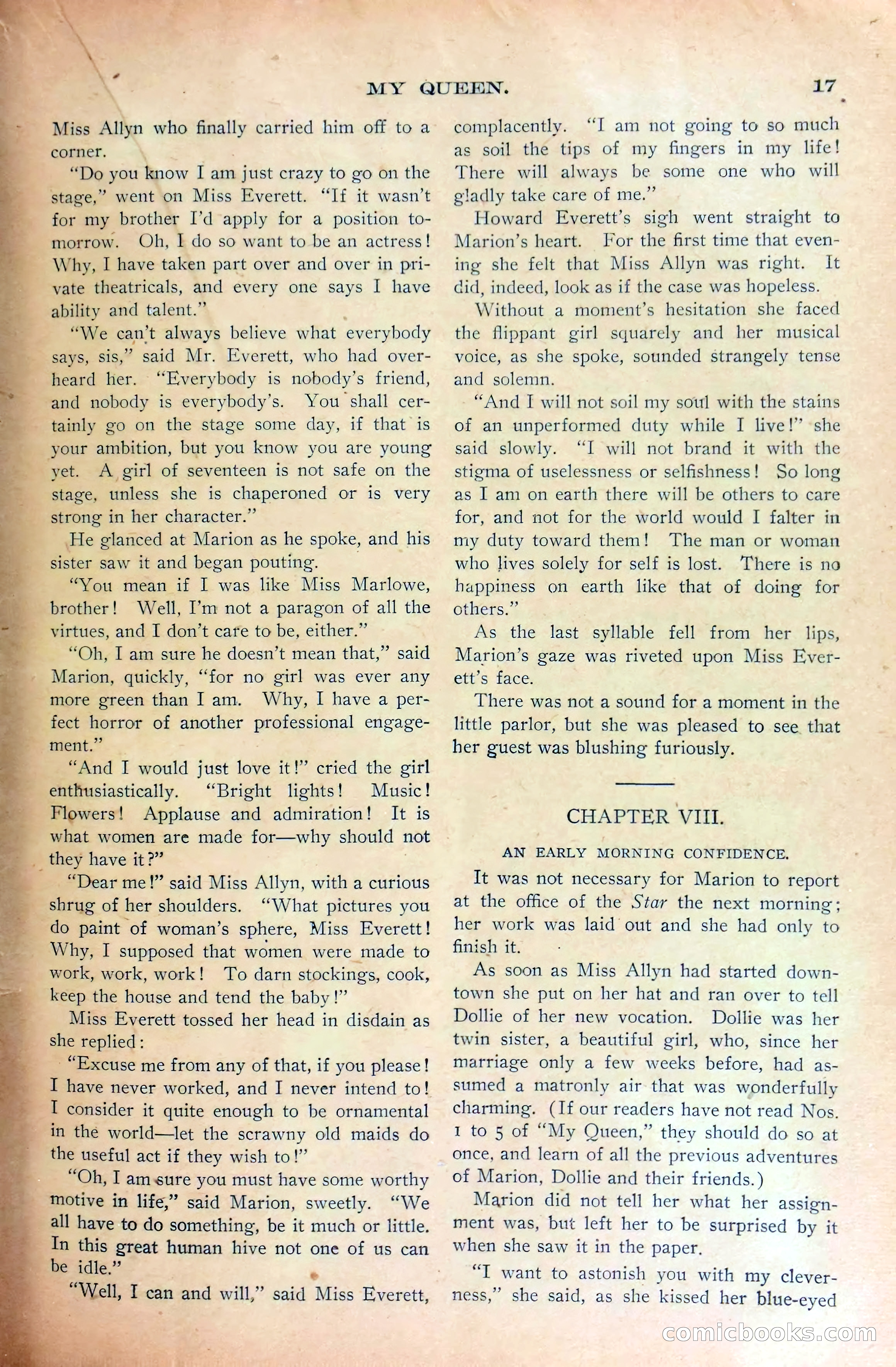 Marion Marlowe's Peril, or, A Mystery Unveiled — page 19 of 38