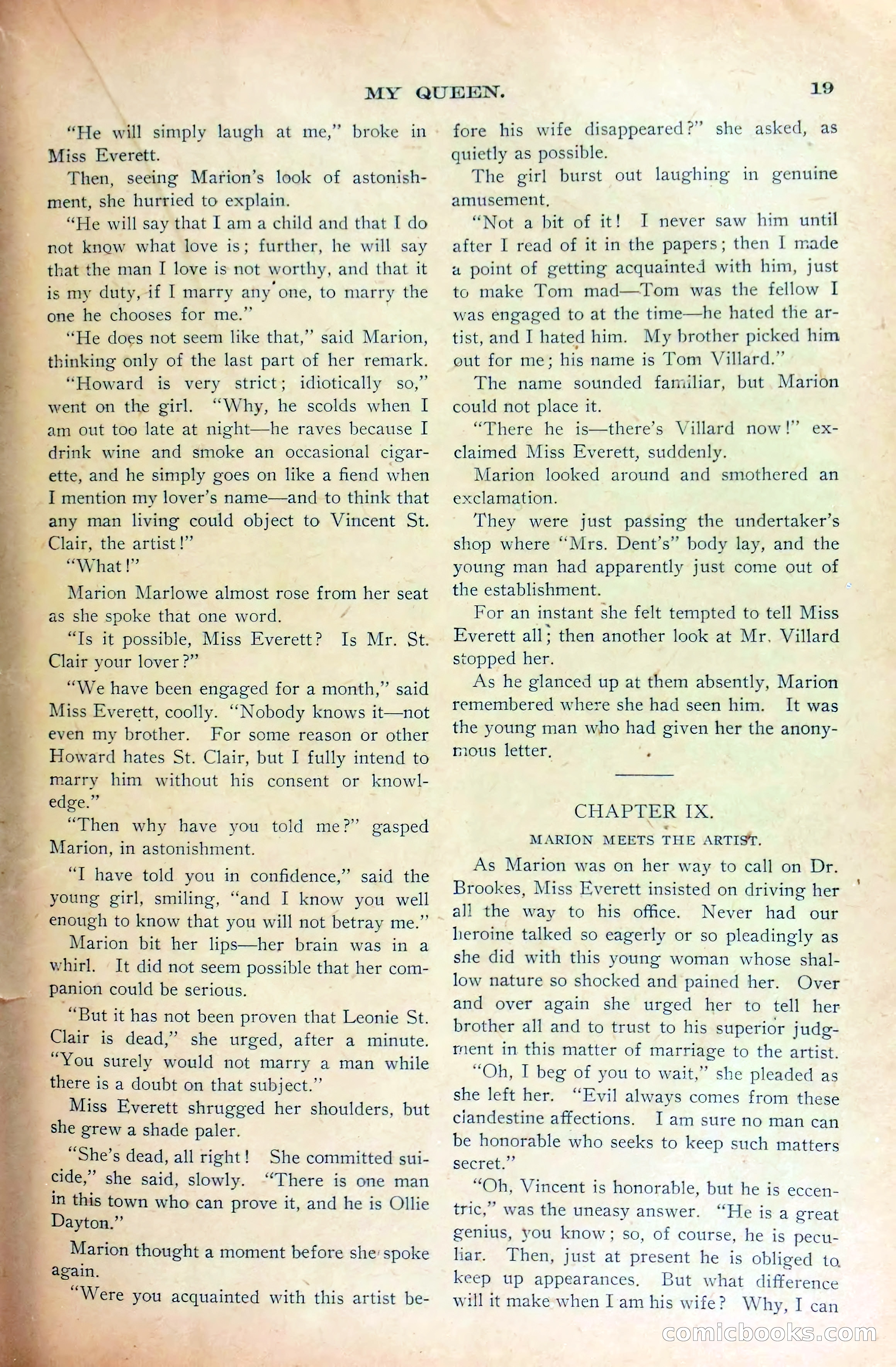 Marion Marlowe's Peril, or, A Mystery Unveiled — page 21 of 38