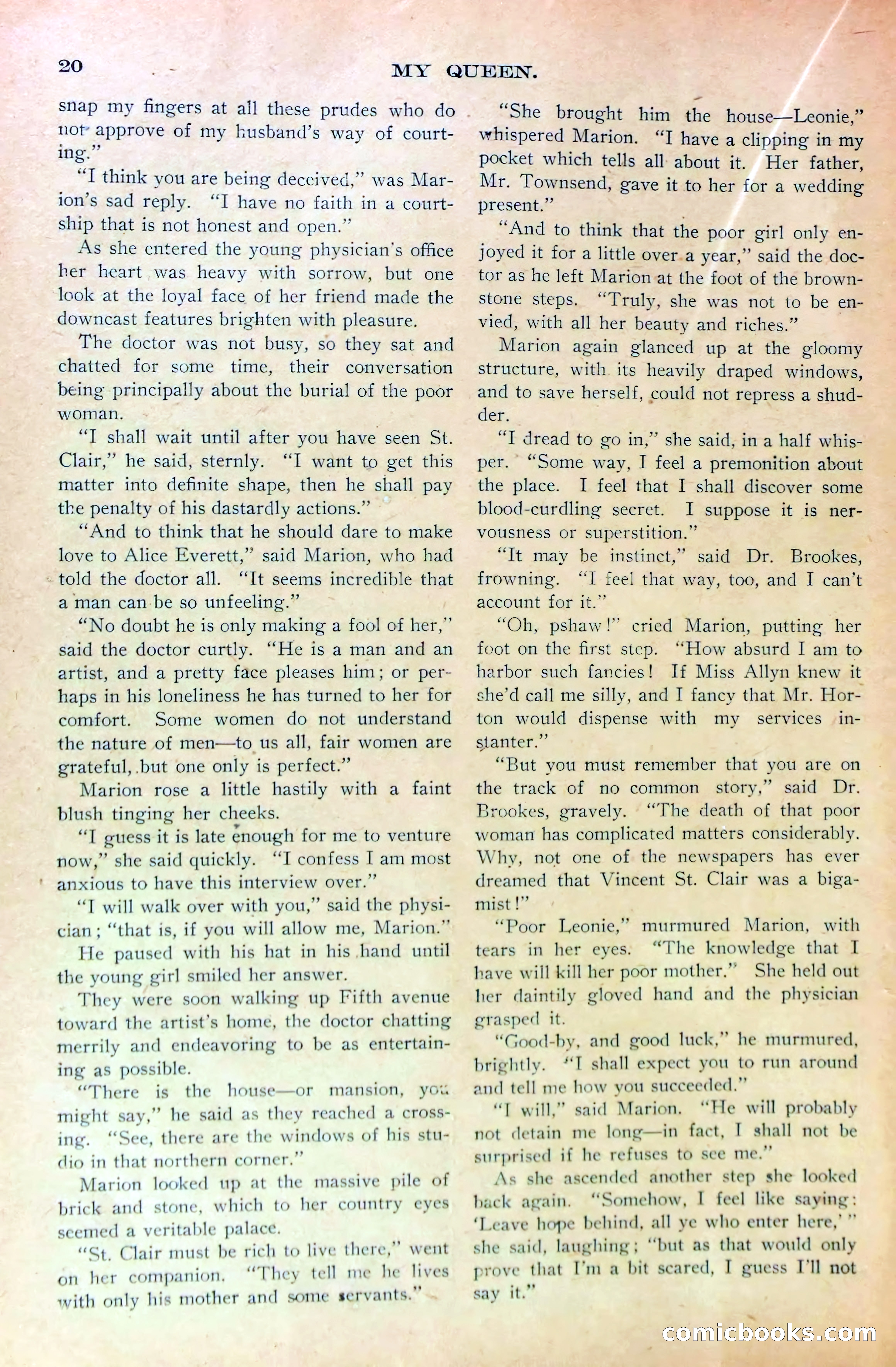 Marion Marlowe's Peril, or, A Mystery Unveiled — page 22 of 38