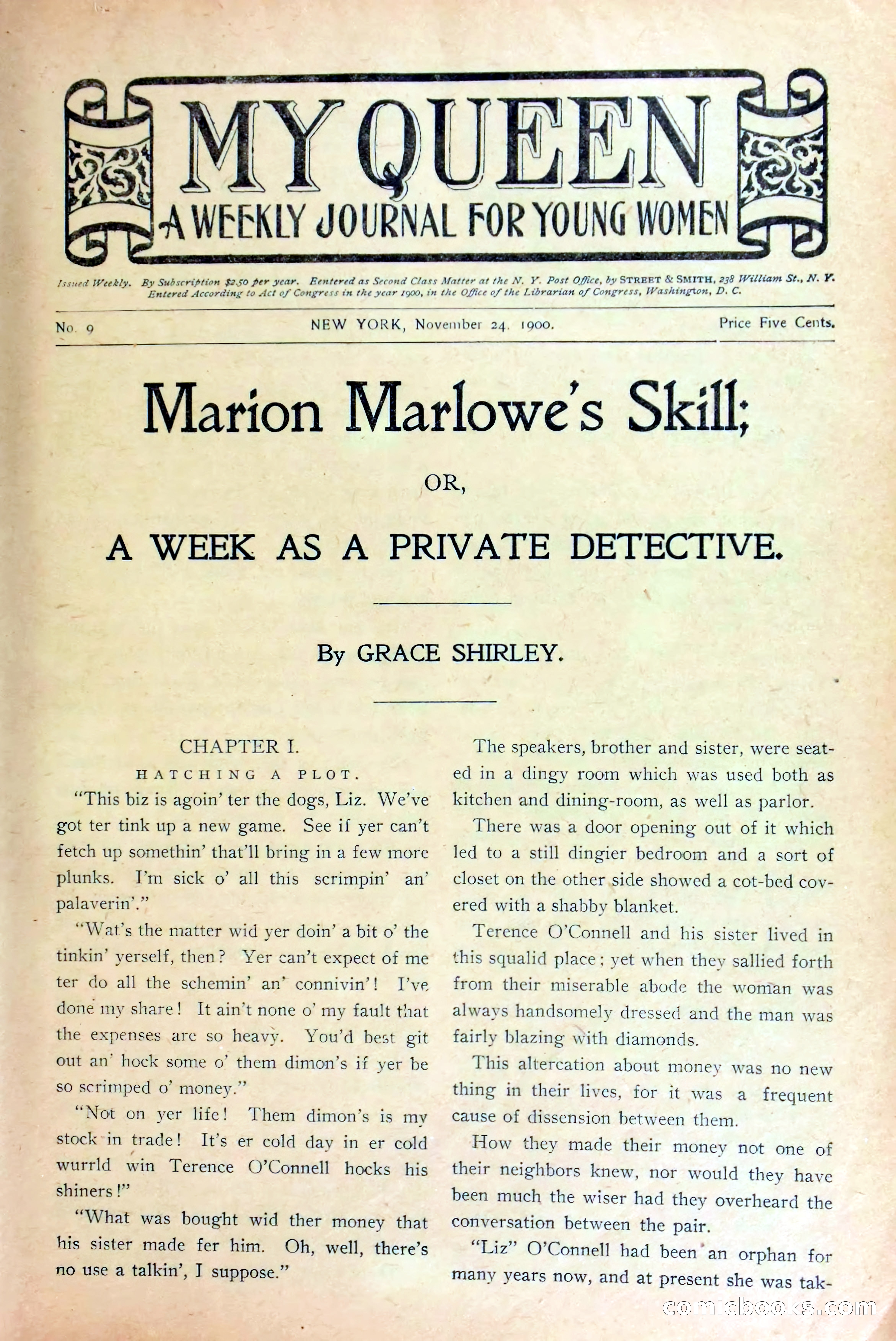 Marion Marlowe's Skill, or, A Week as a Private Detective — page 3 of 38