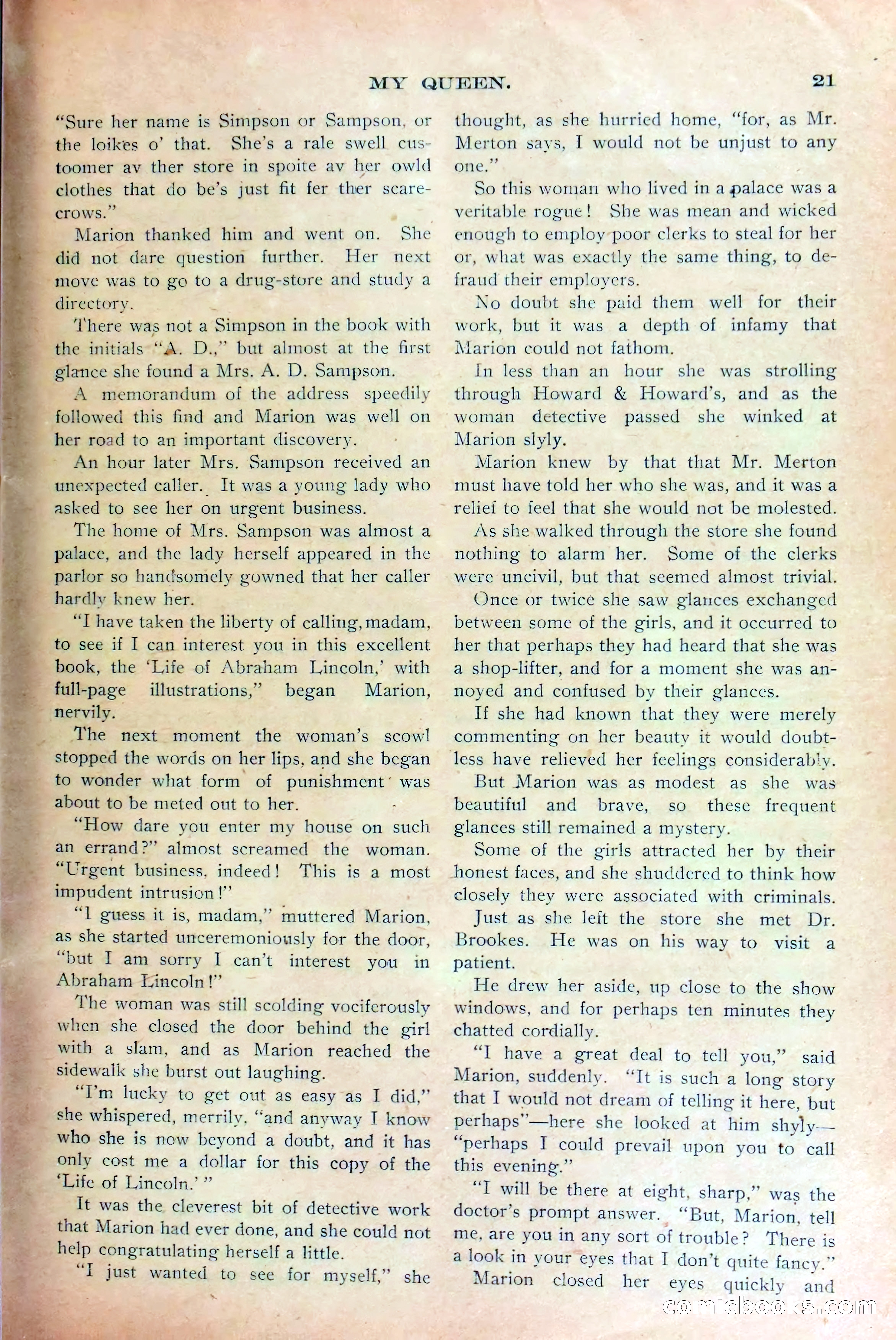 Marion Marlowe's Skill, or, A Week as a Private Detective — page 23 of 38