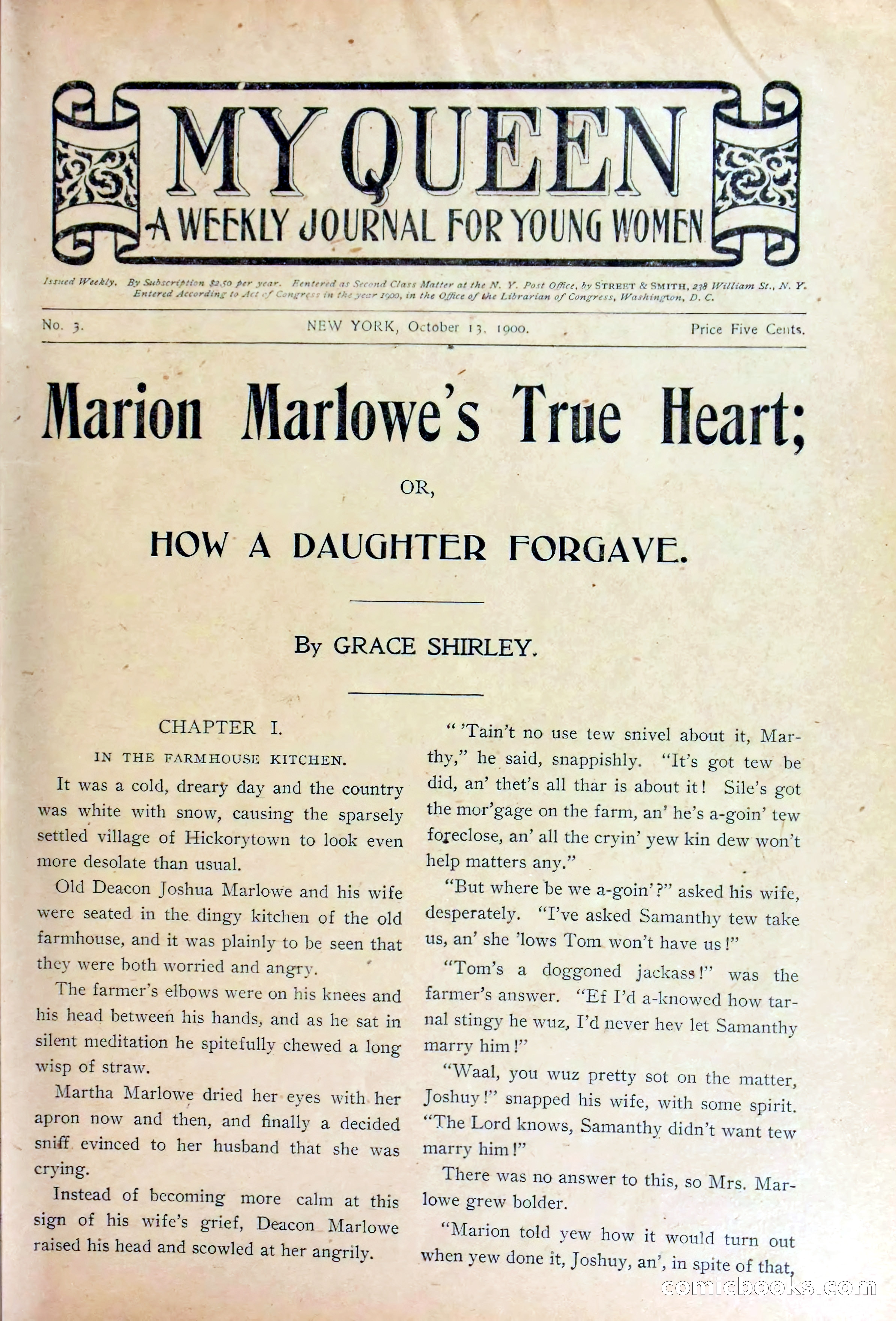 Marion Marlowe's True Heart, or, How a Daughter Forgave — page 3 of 38