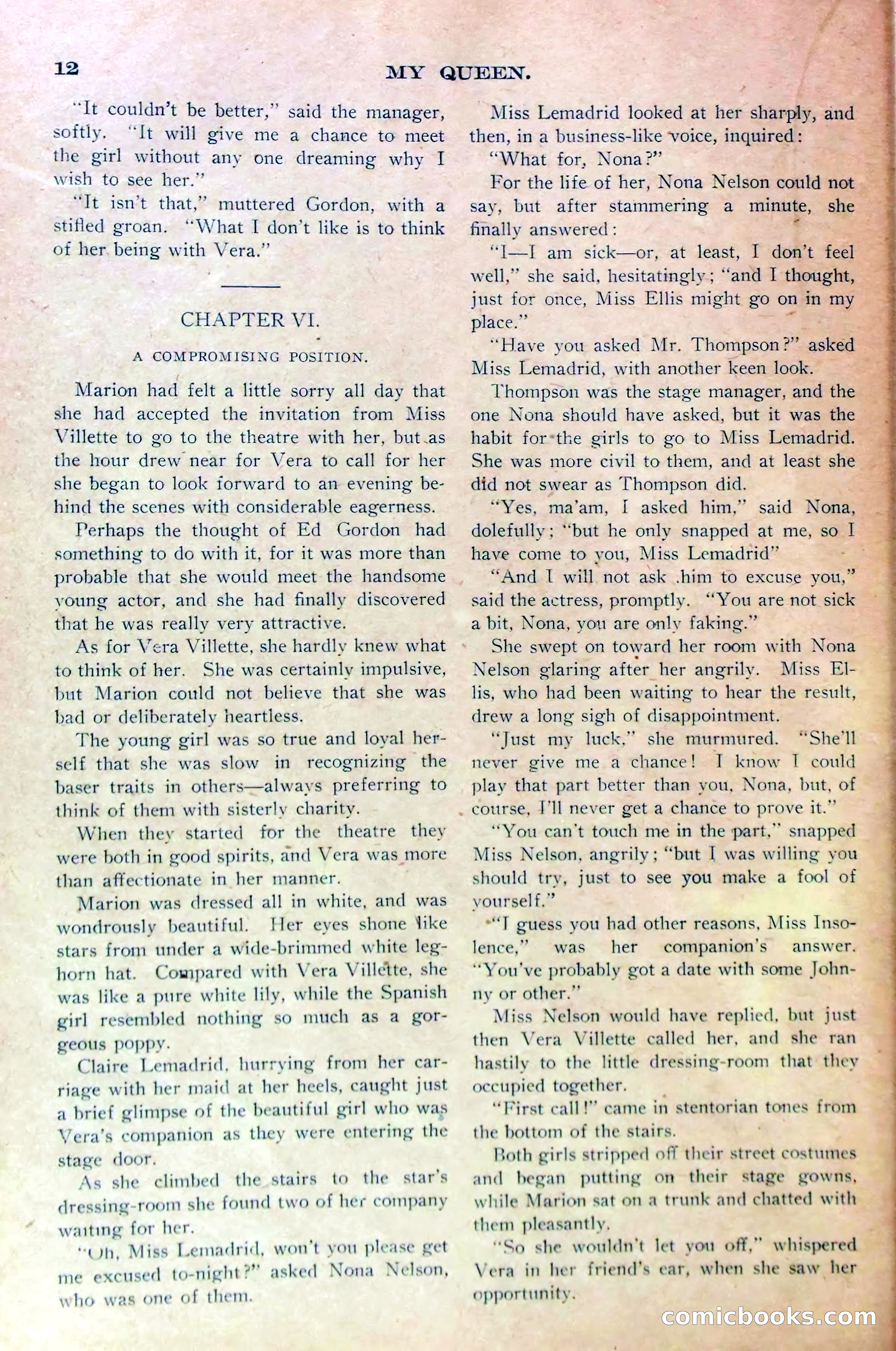 Marion Marlowe's Triumph, or, In Spite of Her Enemies — page 14 of 36