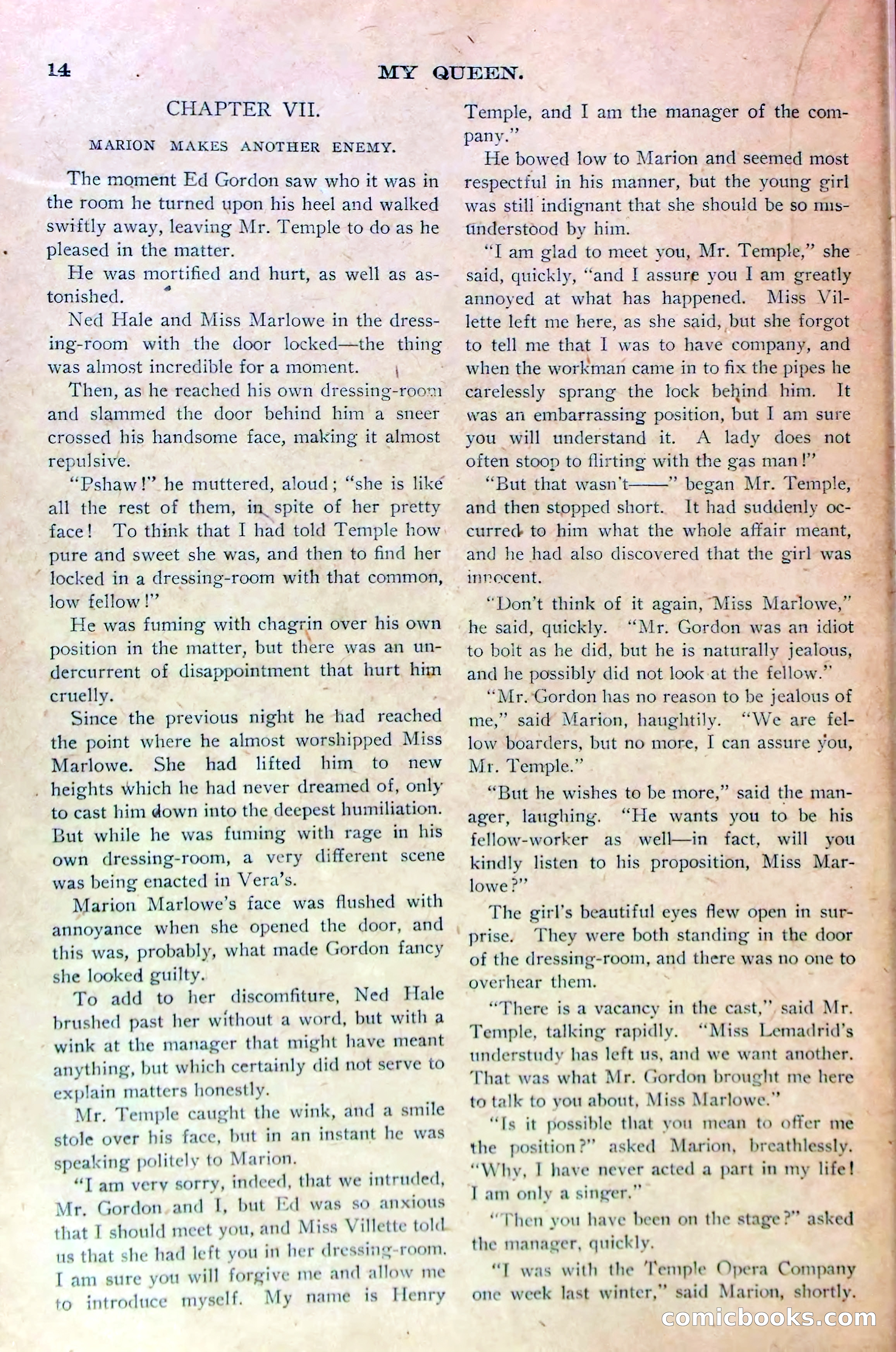 Marion Marlowe's Triumph, or, In Spite of Her Enemies — page 16 of 36