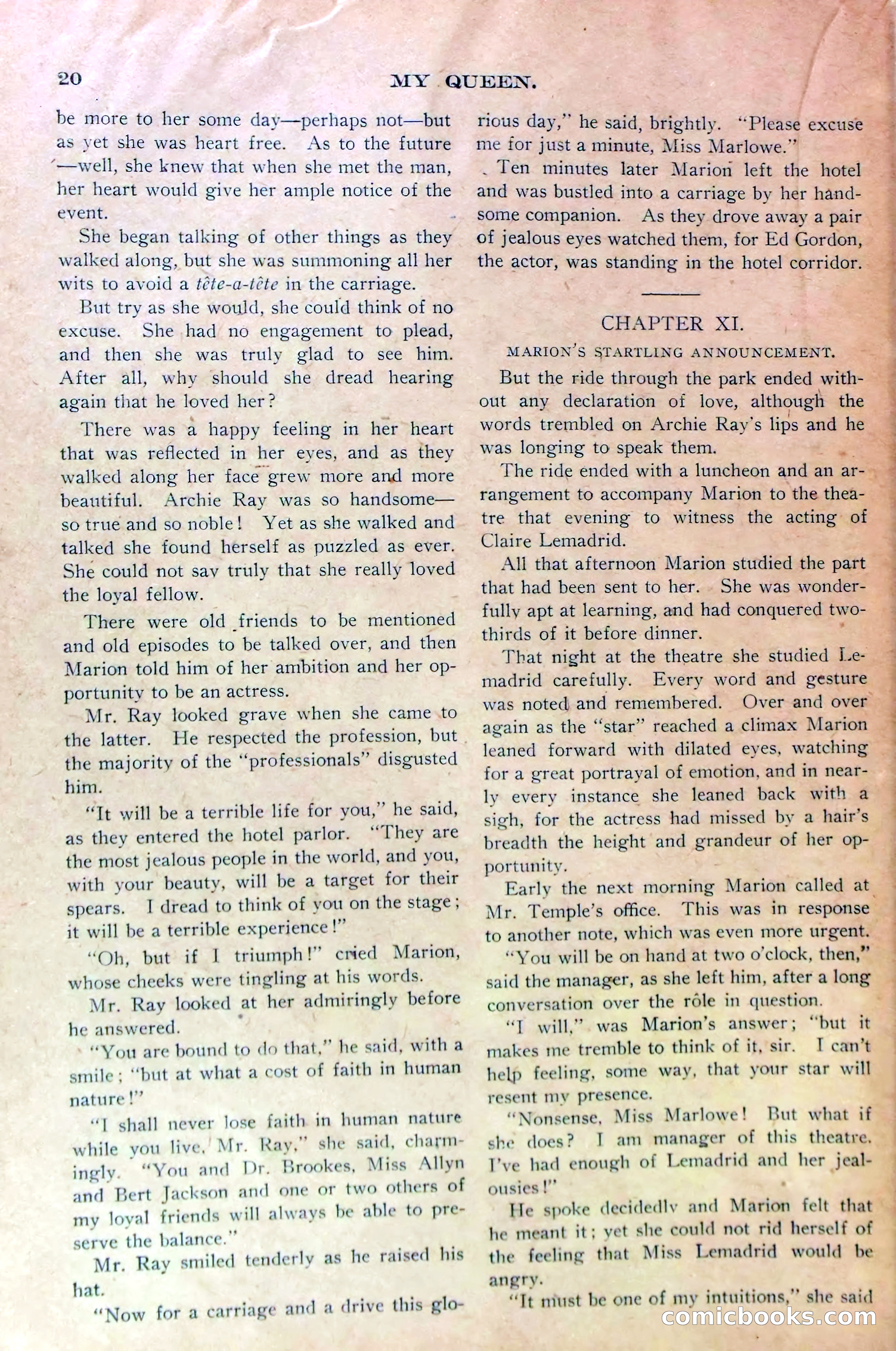 Marion Marlowe's Triumph, or, In Spite of Her Enemies — page 22 of 36