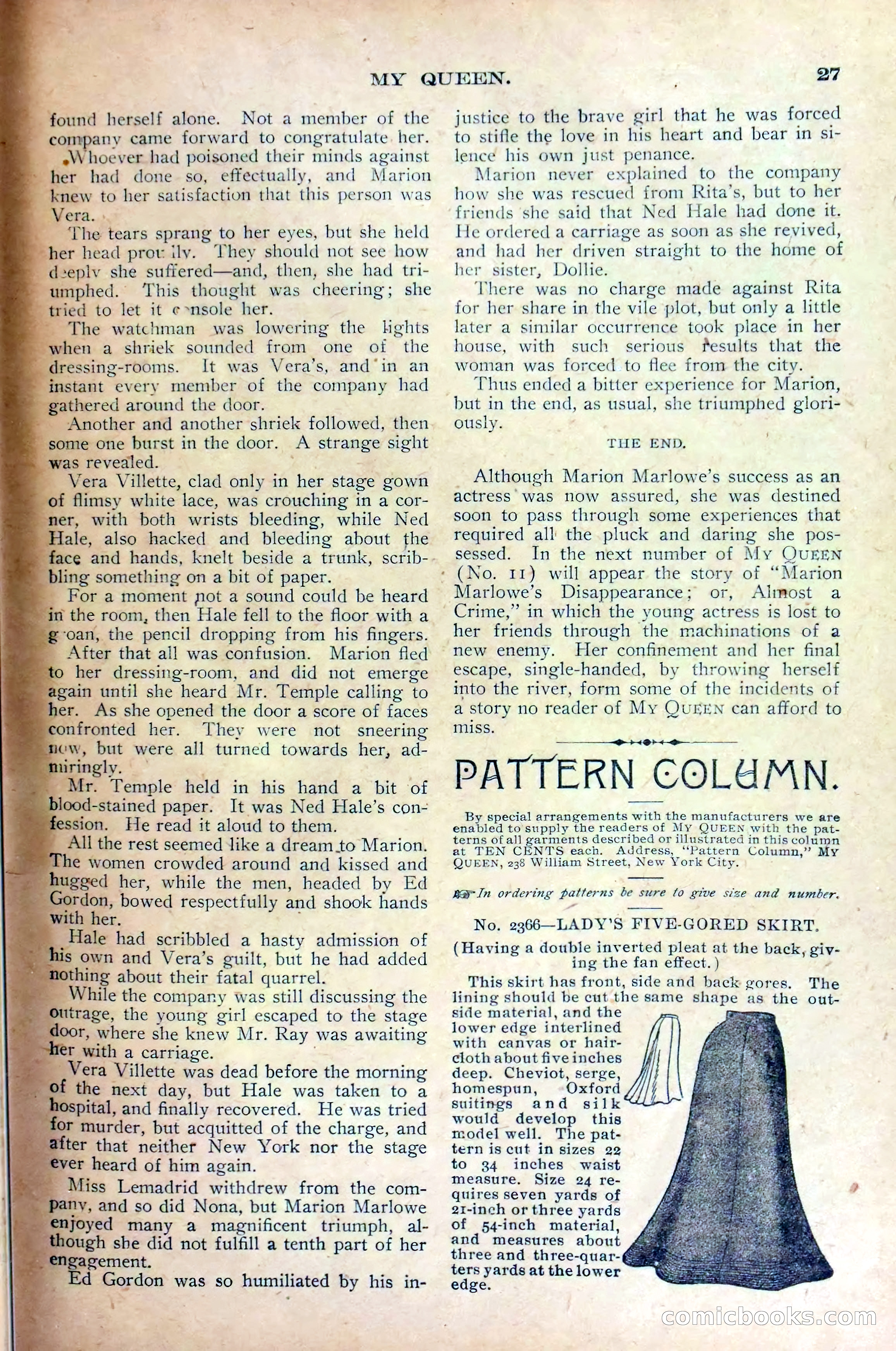 Marion Marlowe's Triumph, or, In Spite of Her Enemies — page 29 of 36