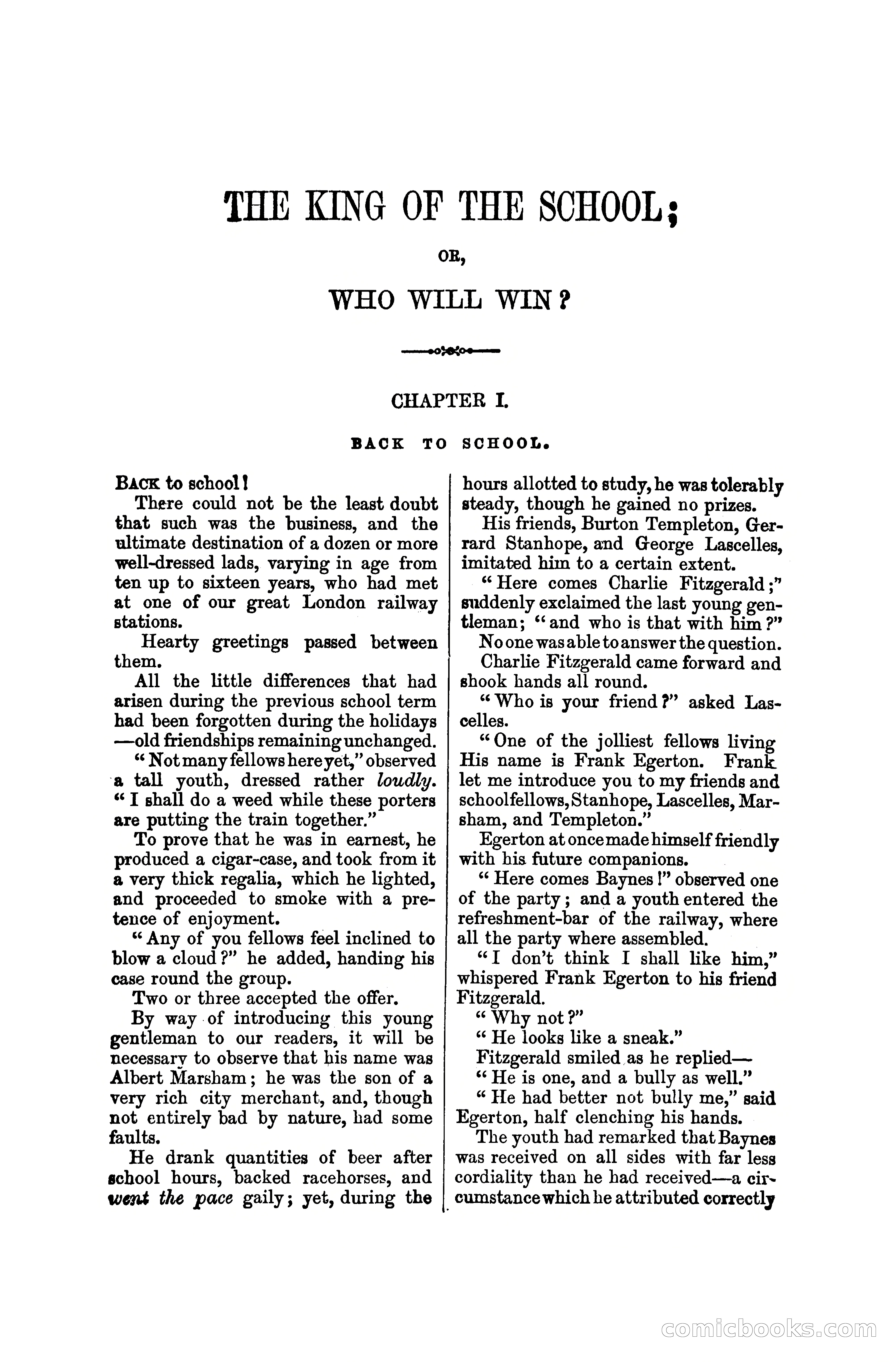 The King of the School, or, Who will Win? — page 9 of 150