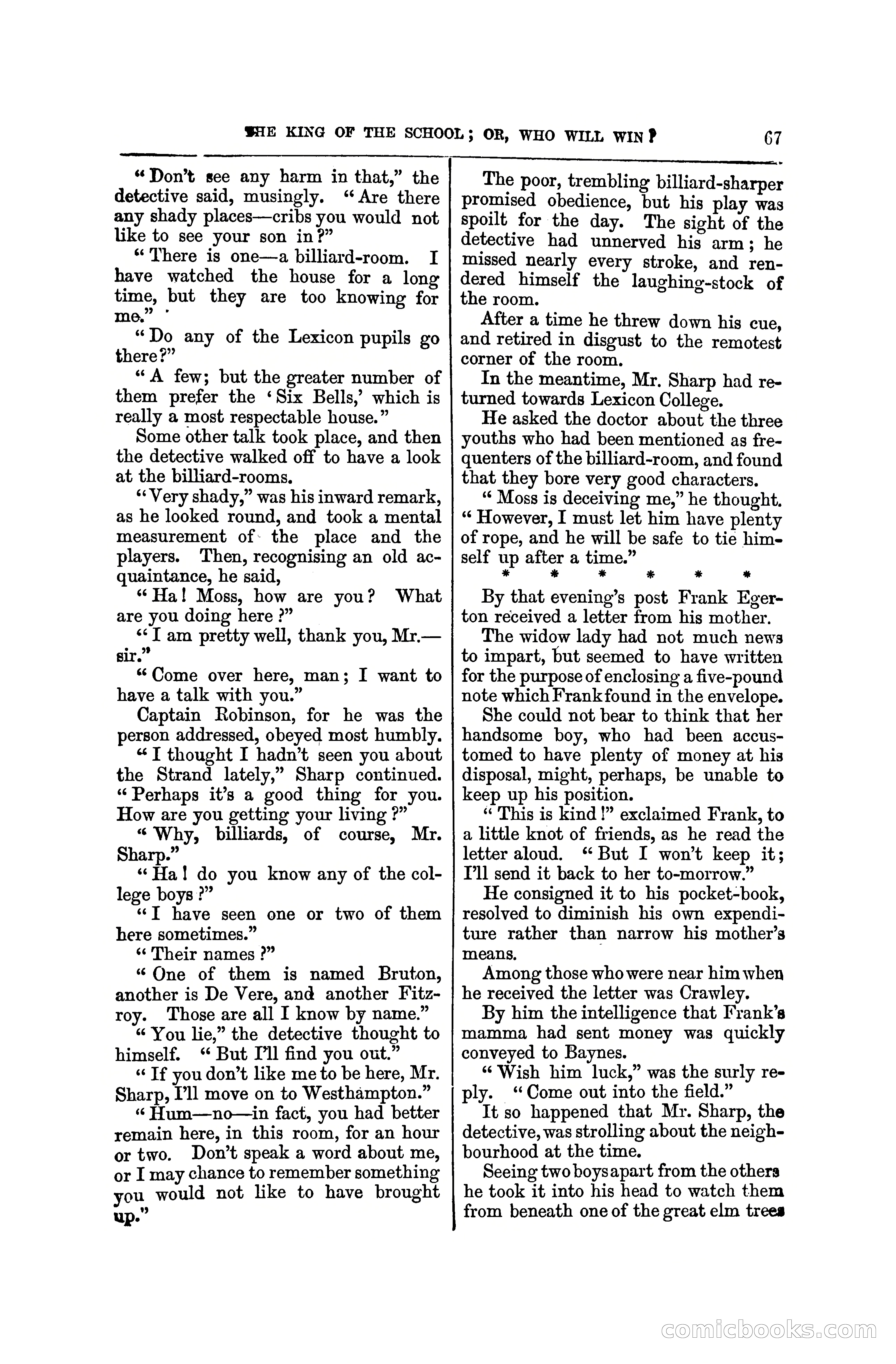 The King of the School, or, Who will Win? — page 73 of 150