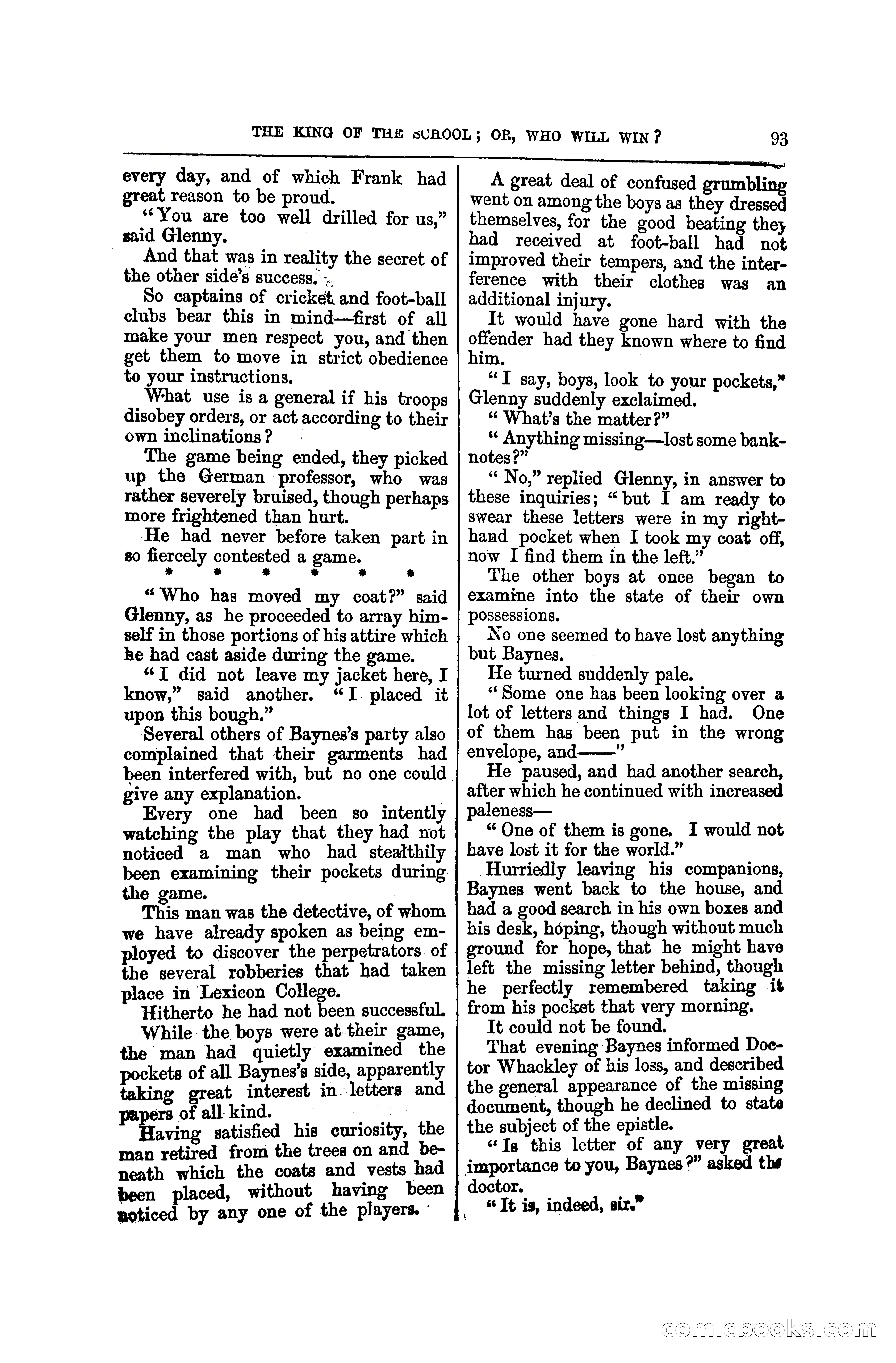 The King of the School, or, Who will Win? — page 99 of 150