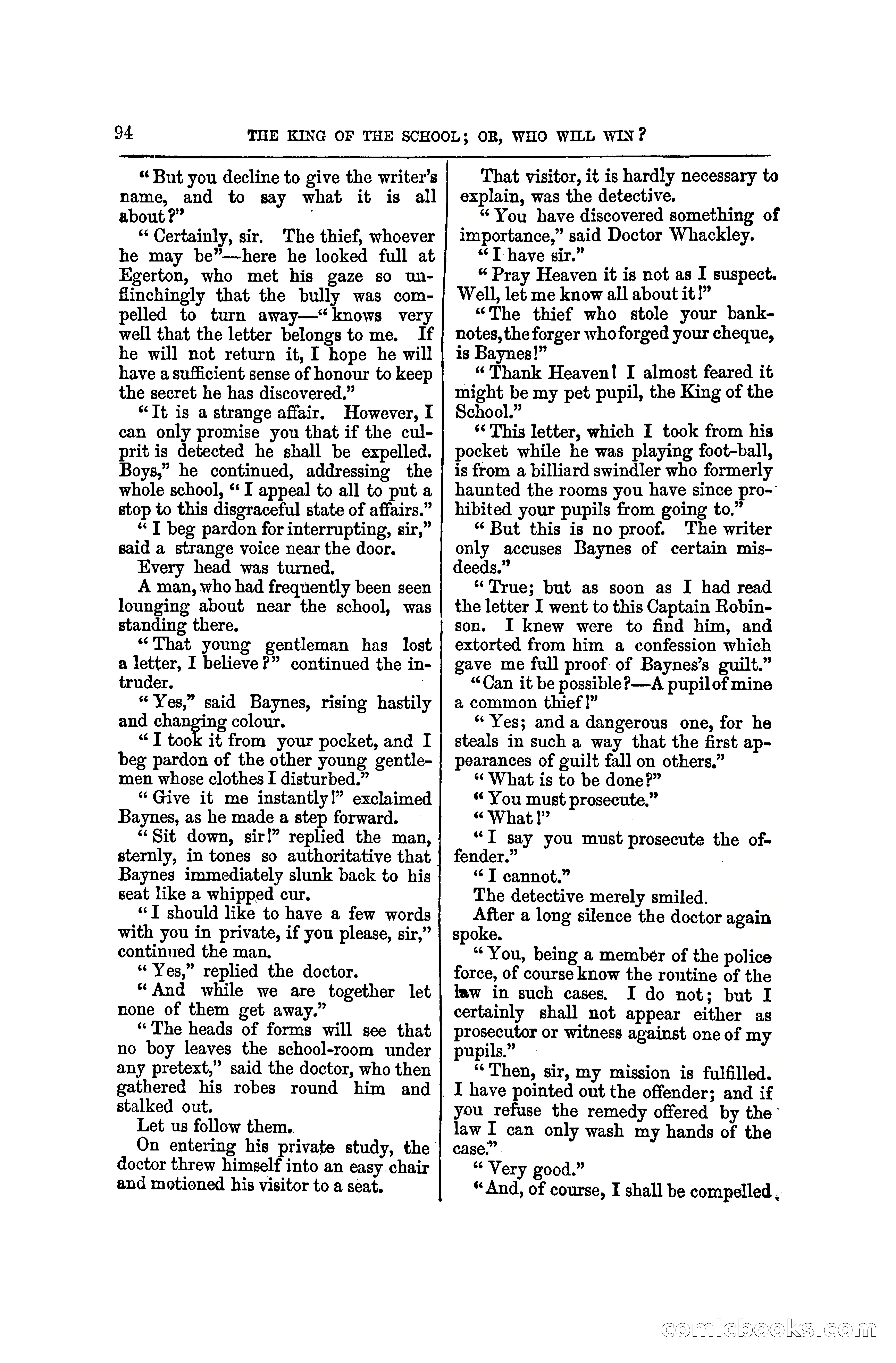 The King of the School, or, Who will Win? — page 100 of 150