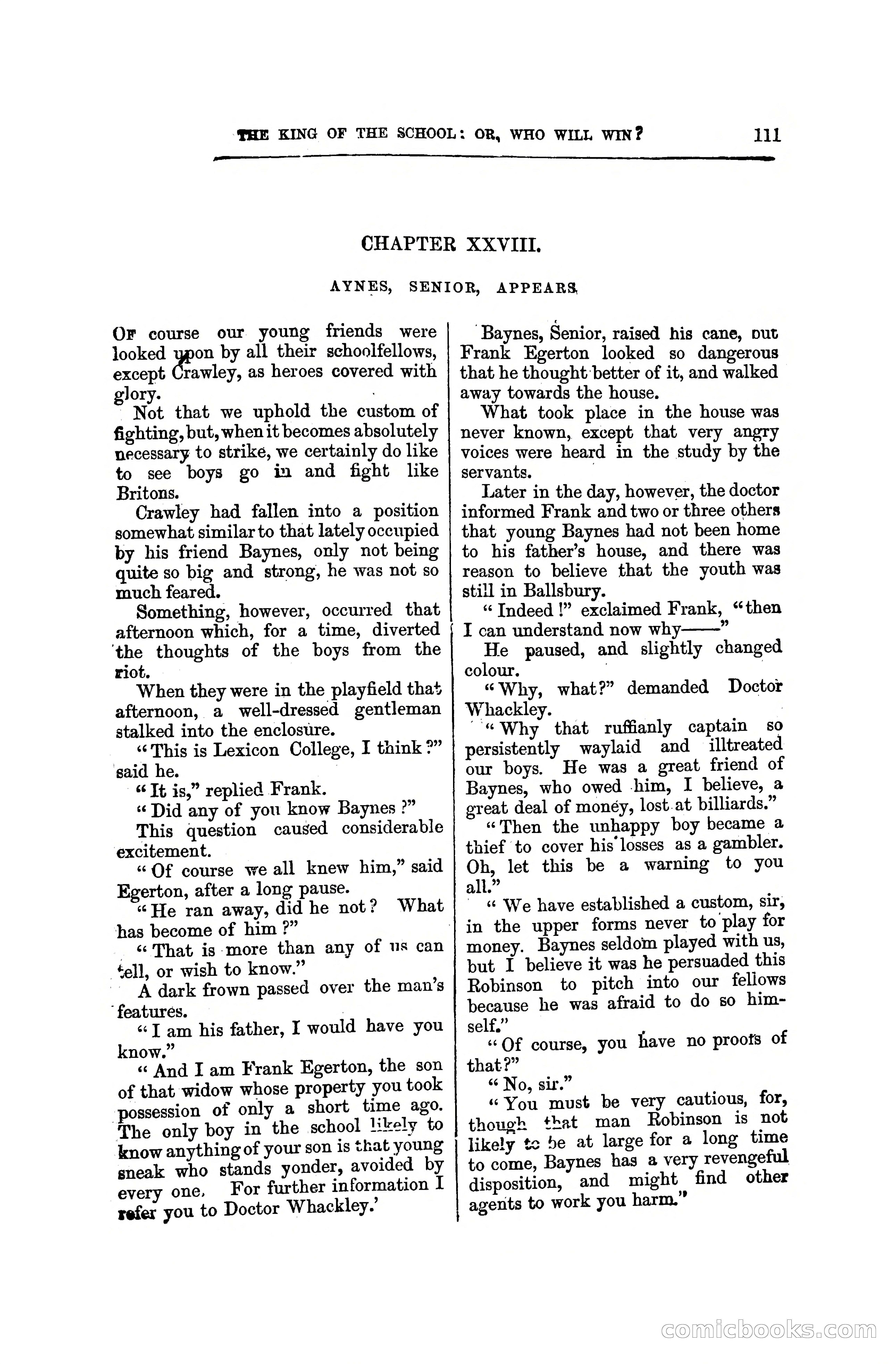The King of the School, or, Who will Win? — page 117 of 150