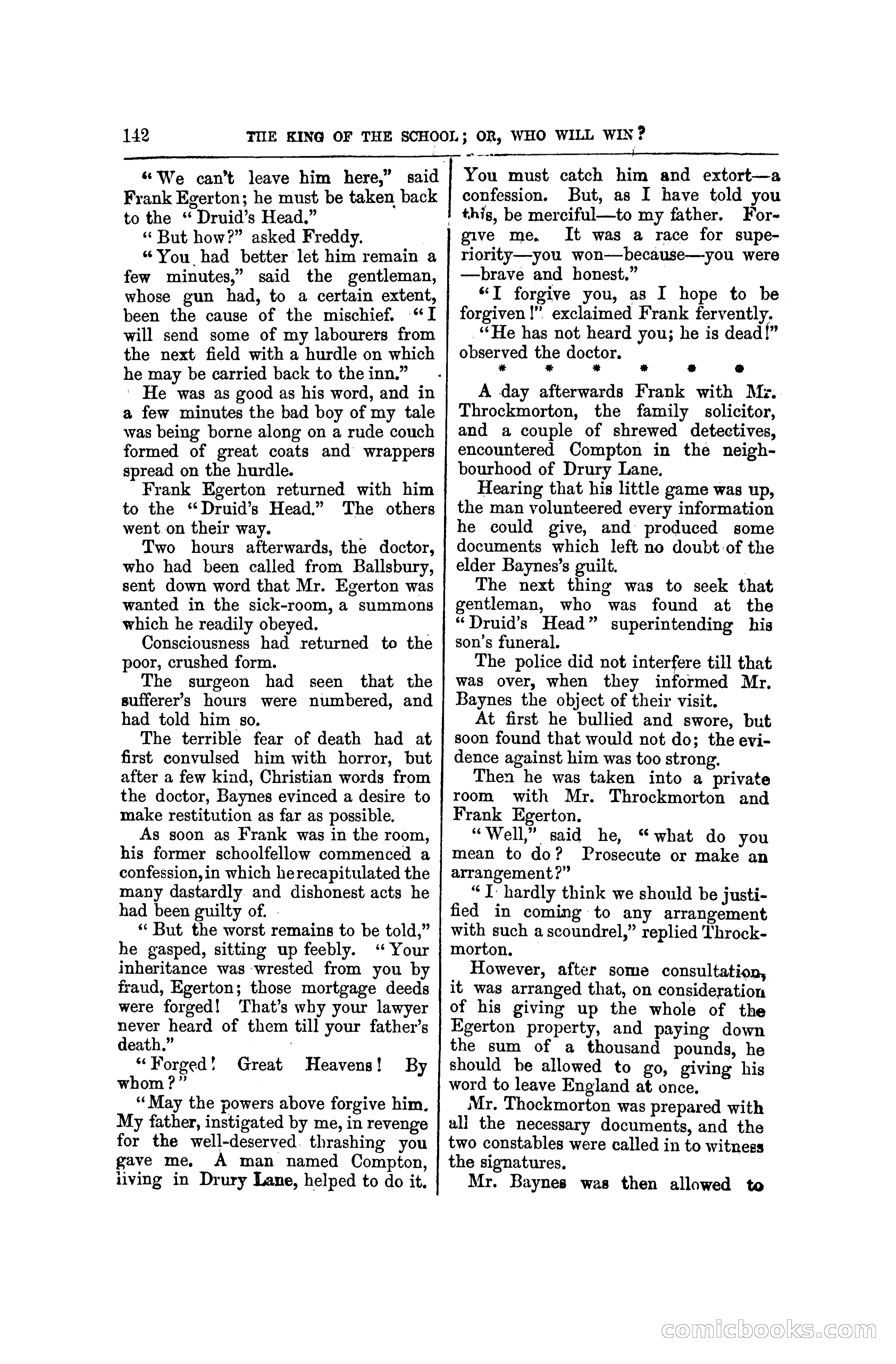 The King of the School, or, Who will Win? — page 148 of 150