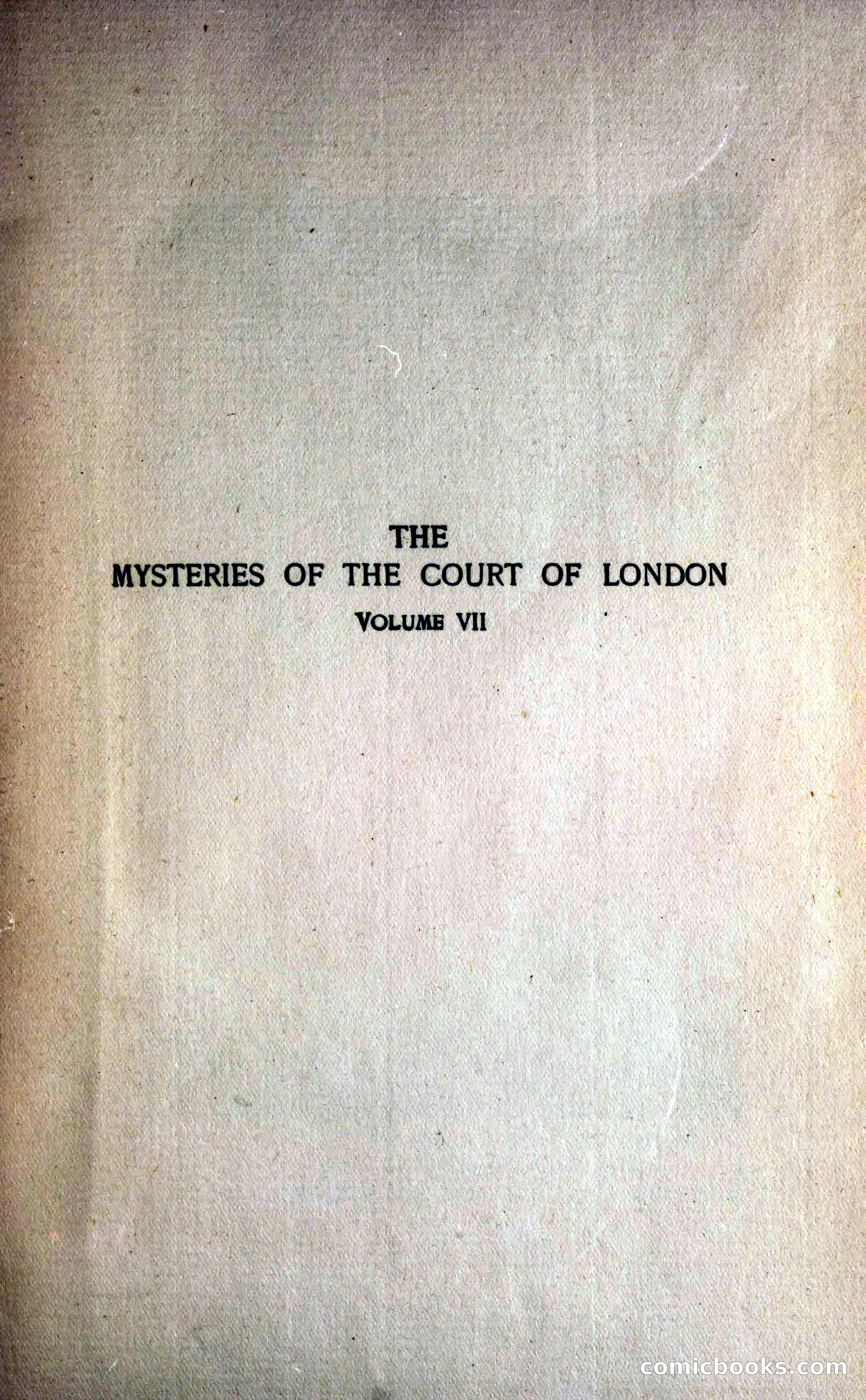 The Mysteries of the Court of London