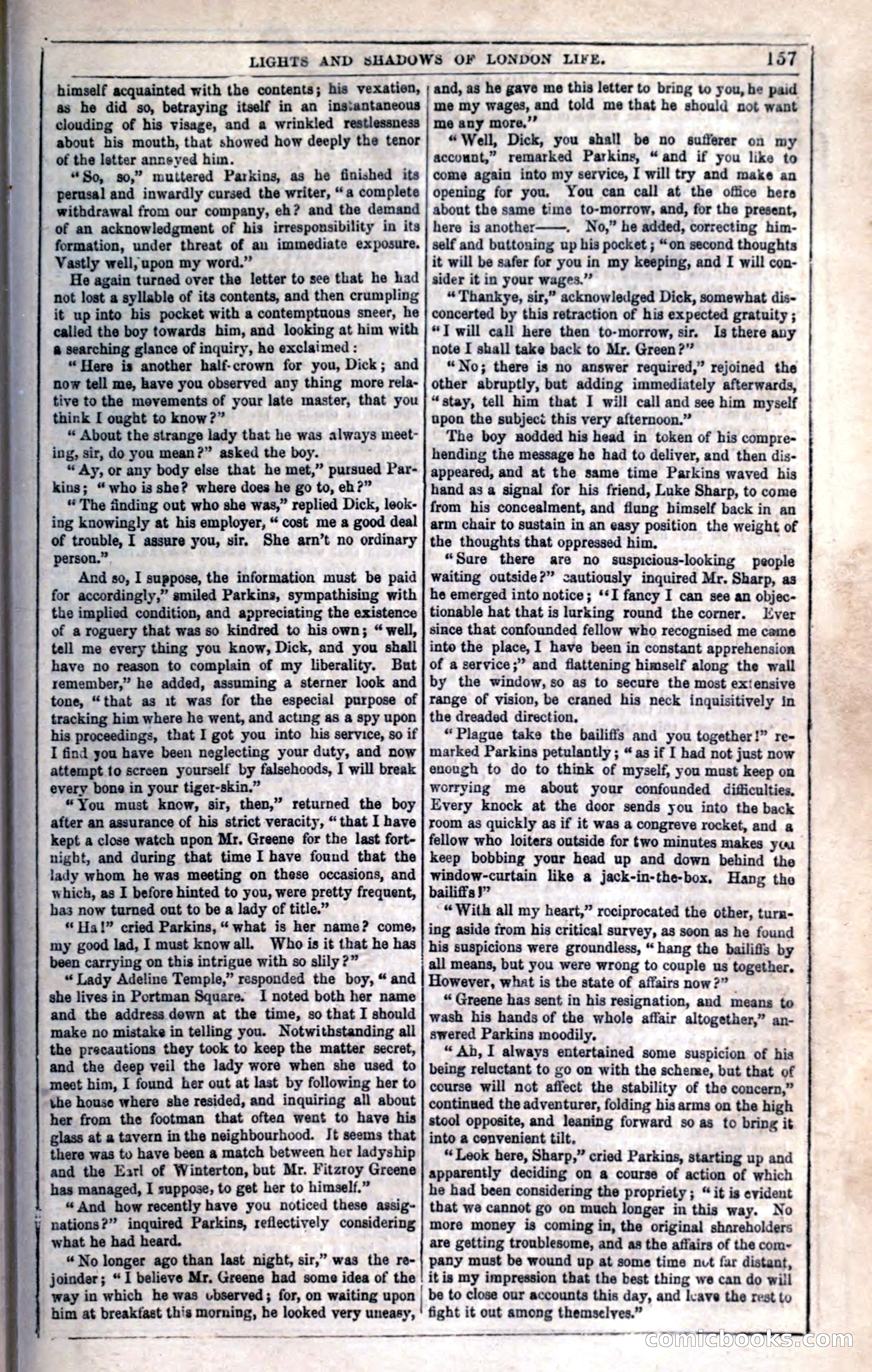 The Mysteries of London; or, Lights and Shadows of London Life — page 163 of 394