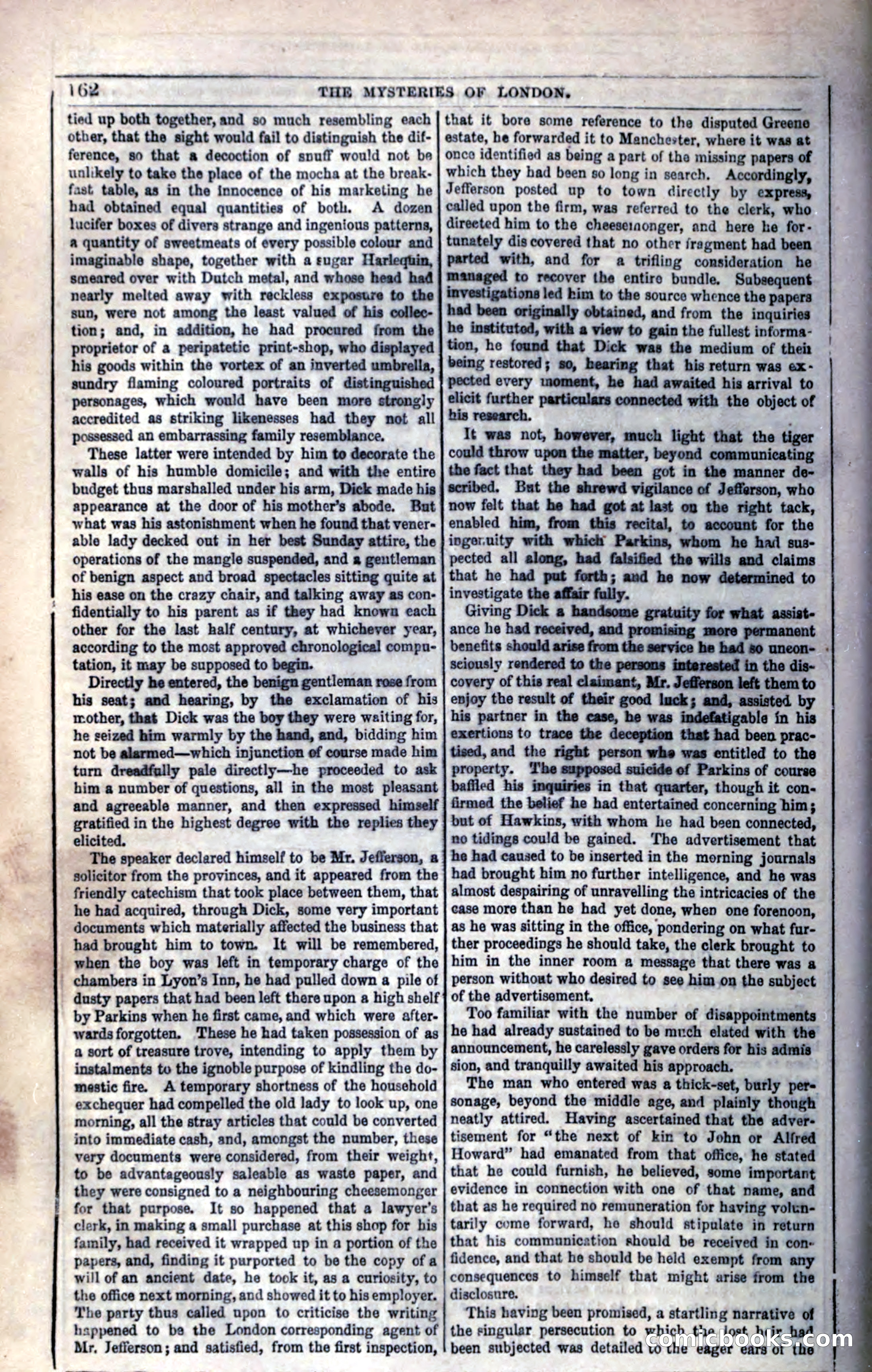 The Mysteries of London; or, Lights and Shadows of London Life — page 168 of 394